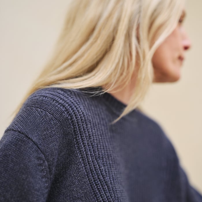 Violet Améthyste Cashmere Long-sleeve Sweater