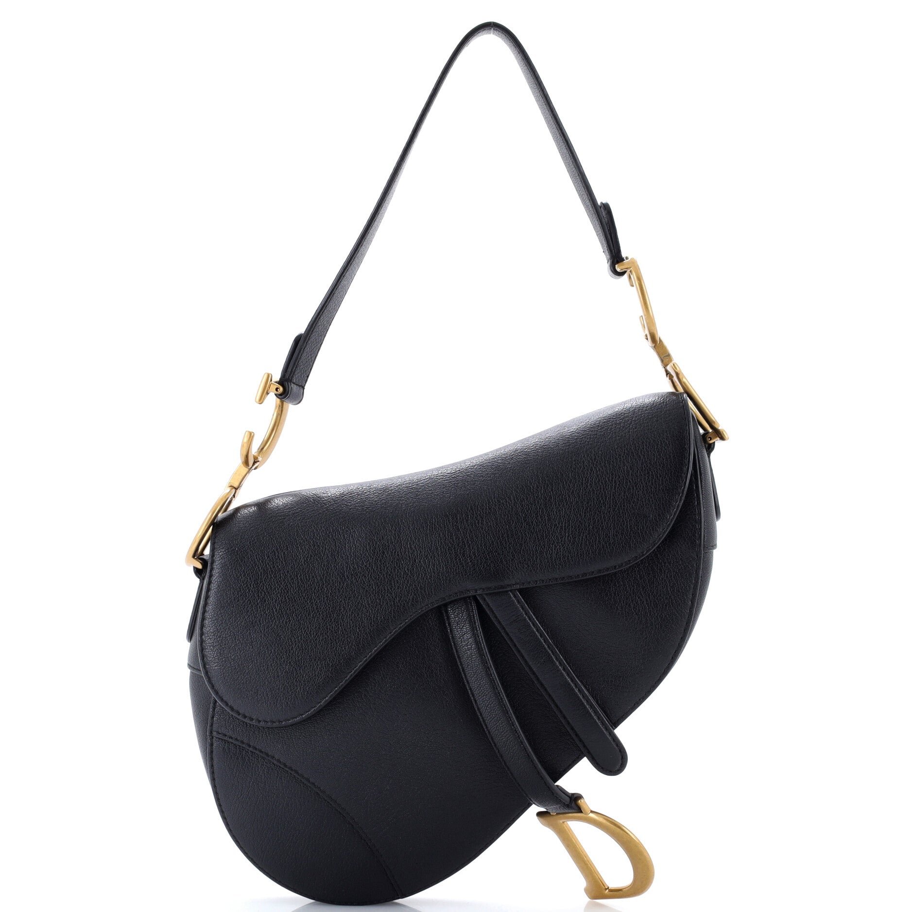 Saddle Handbag Leather Medium
