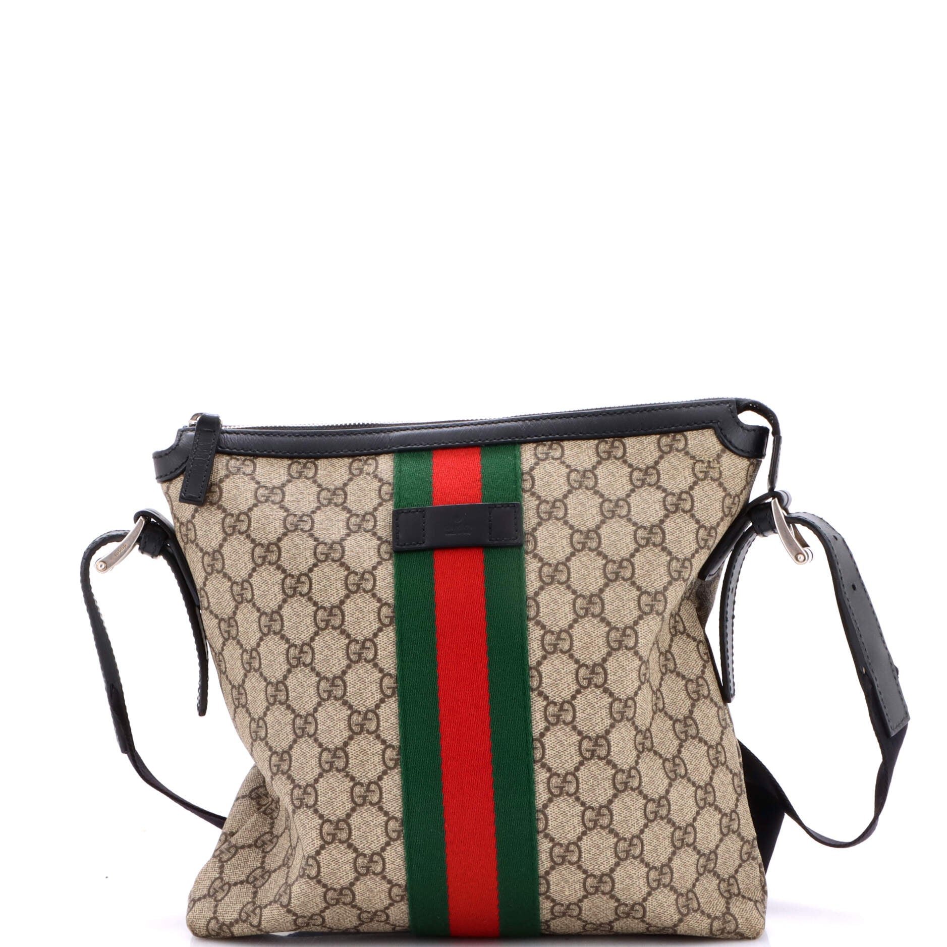 Web Messenger Bag GG Coated Canvas Medium