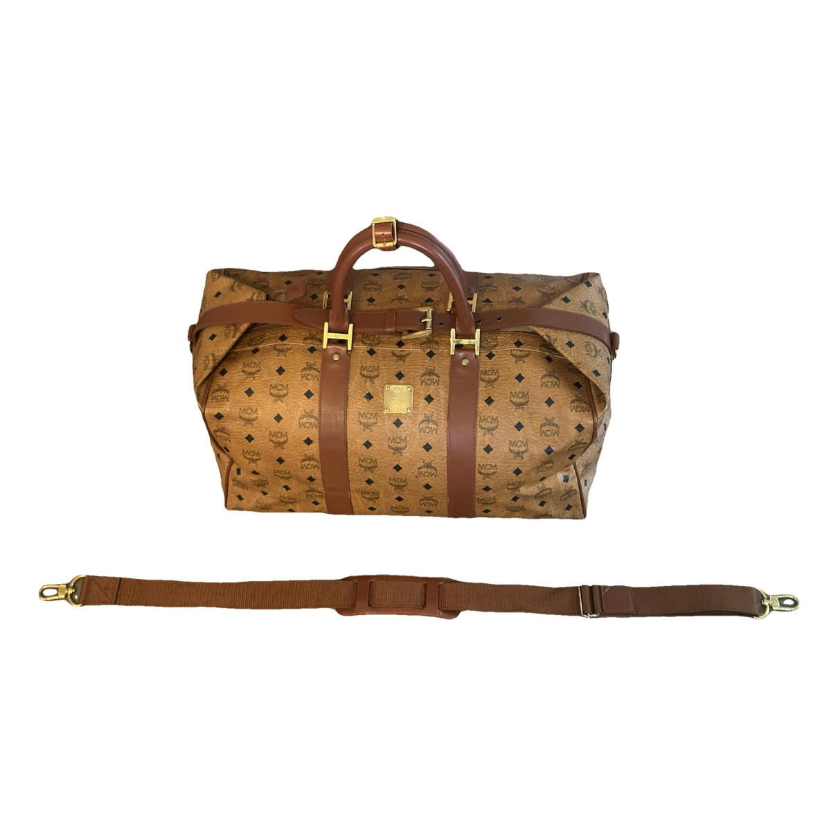 Leather travel bag