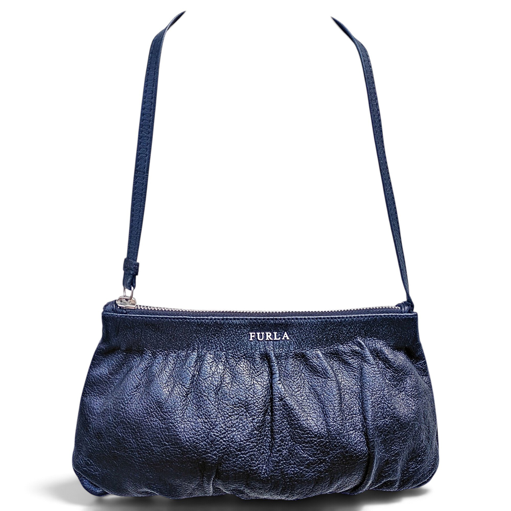 Leather clutch bag