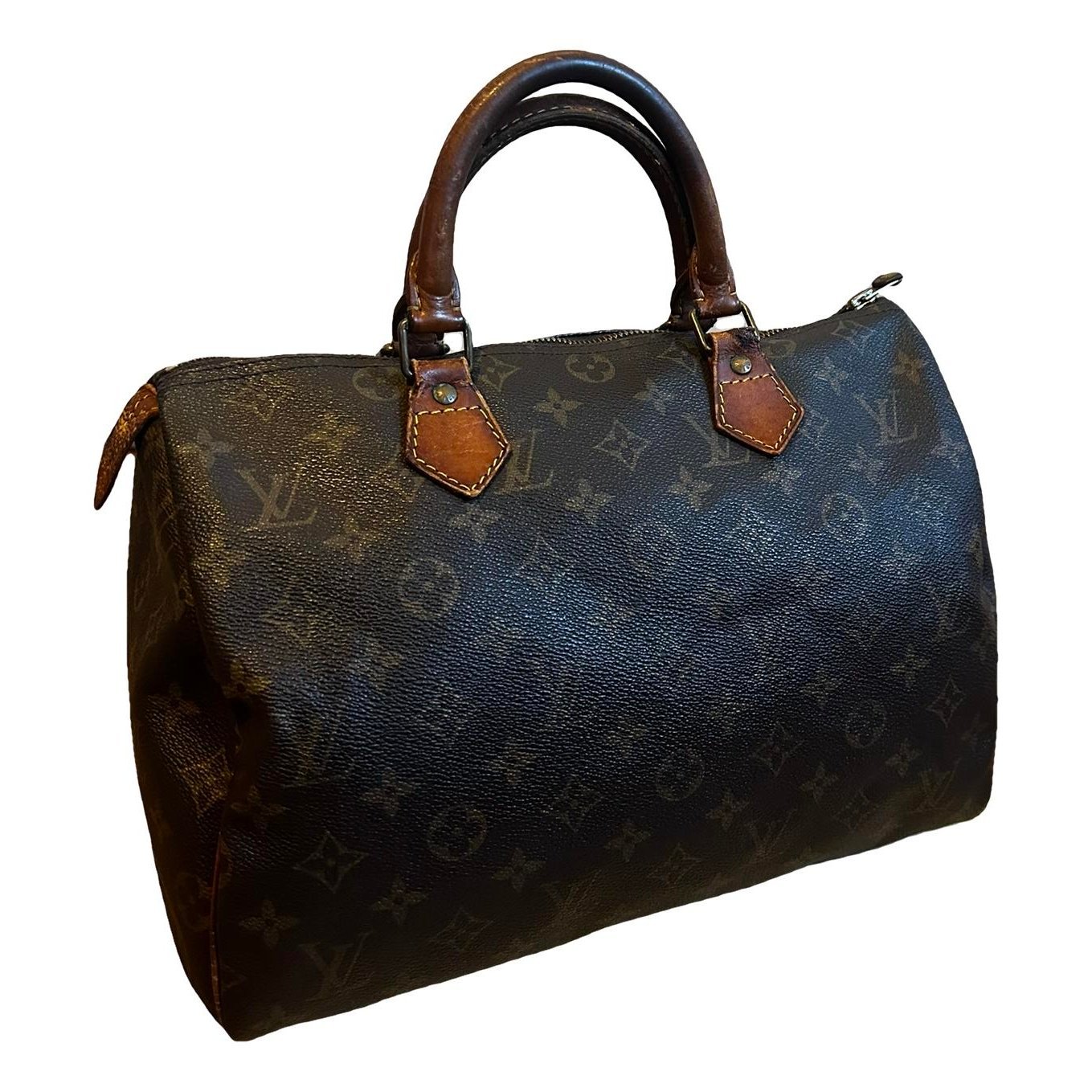 Speedy leather handbag
