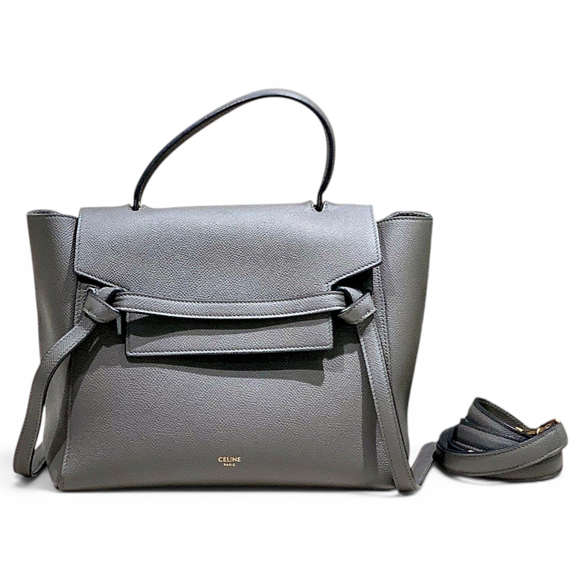 Belt leather handbag