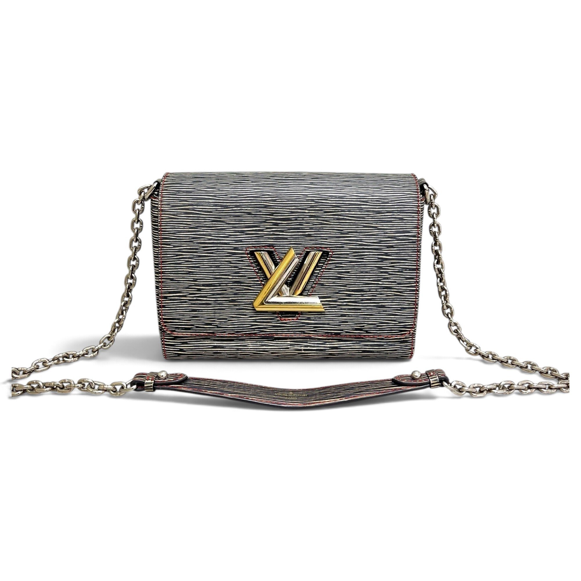 Twist leather handbag