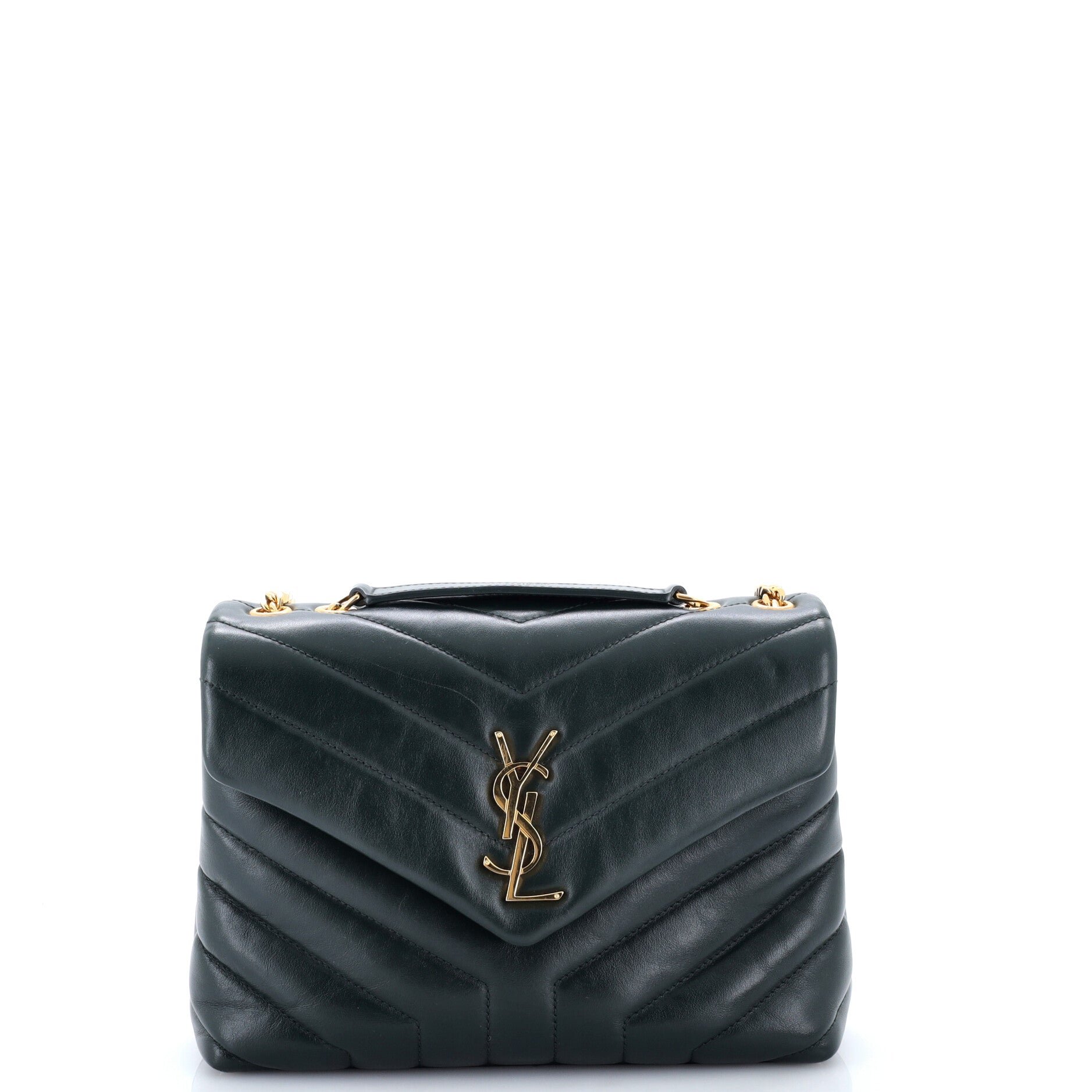 Loulou Shoulder Bag Matelasse Chevron Leather Small