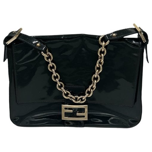 Patent leather handbag