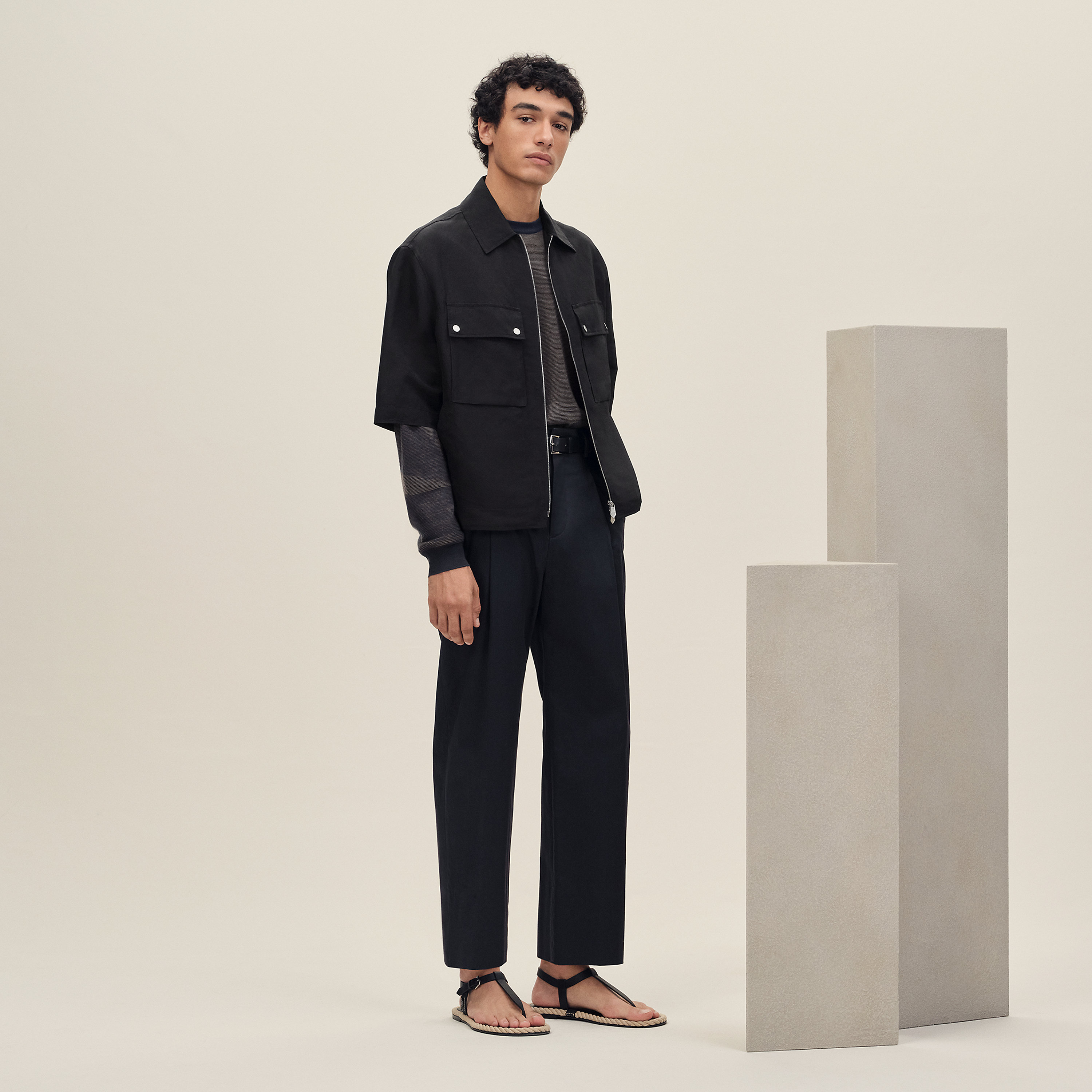 Short-sleeve overshirt