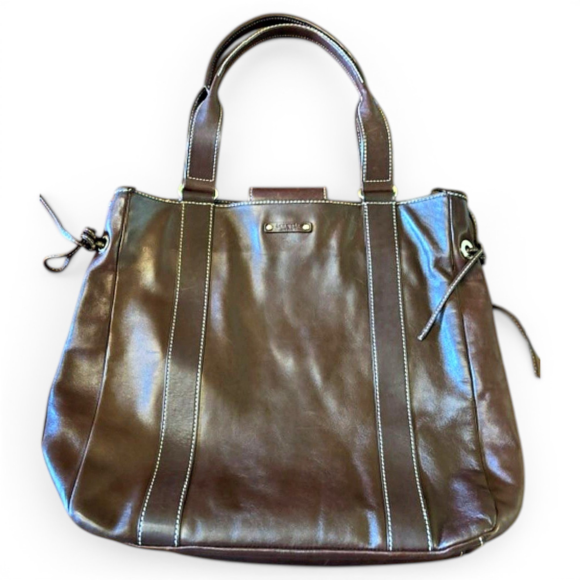 Leather tote