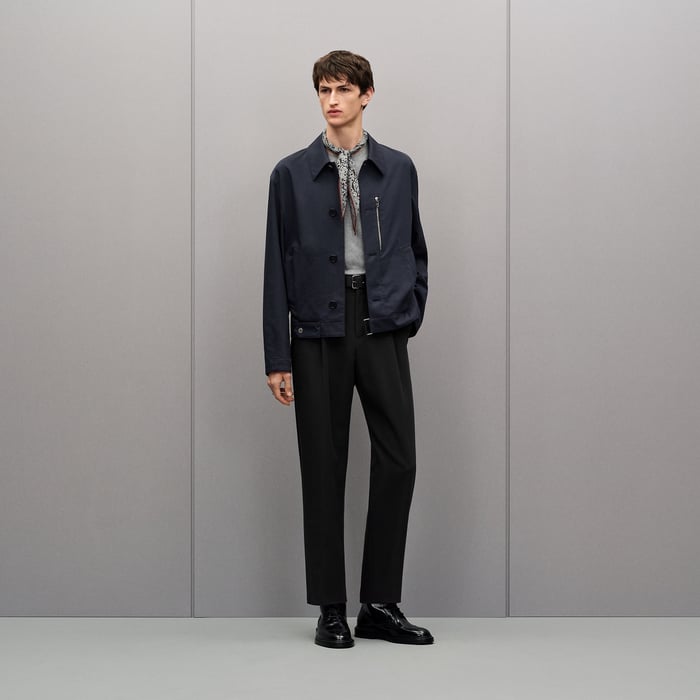 Marine "Neo Pique" Straight Cut Jacket