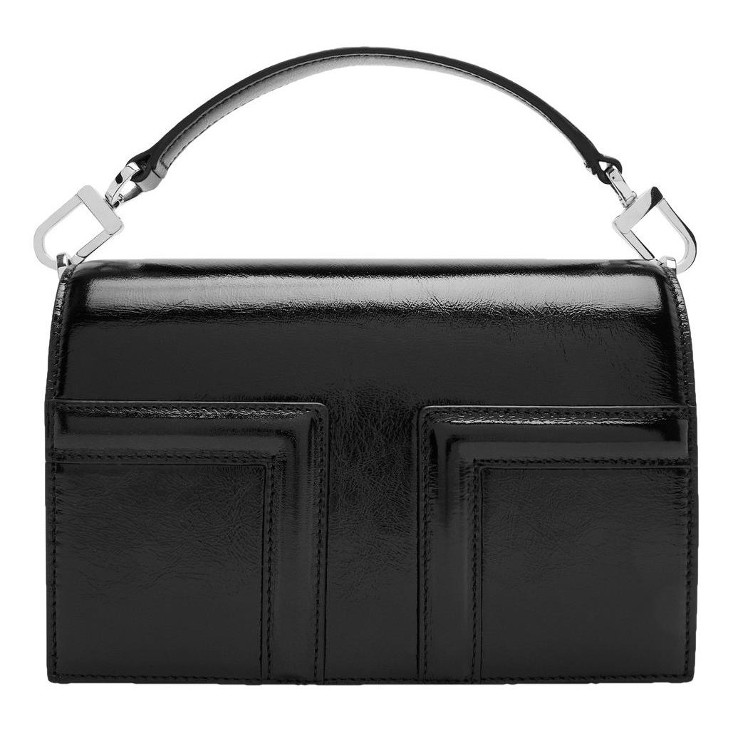 Leather clutch bag