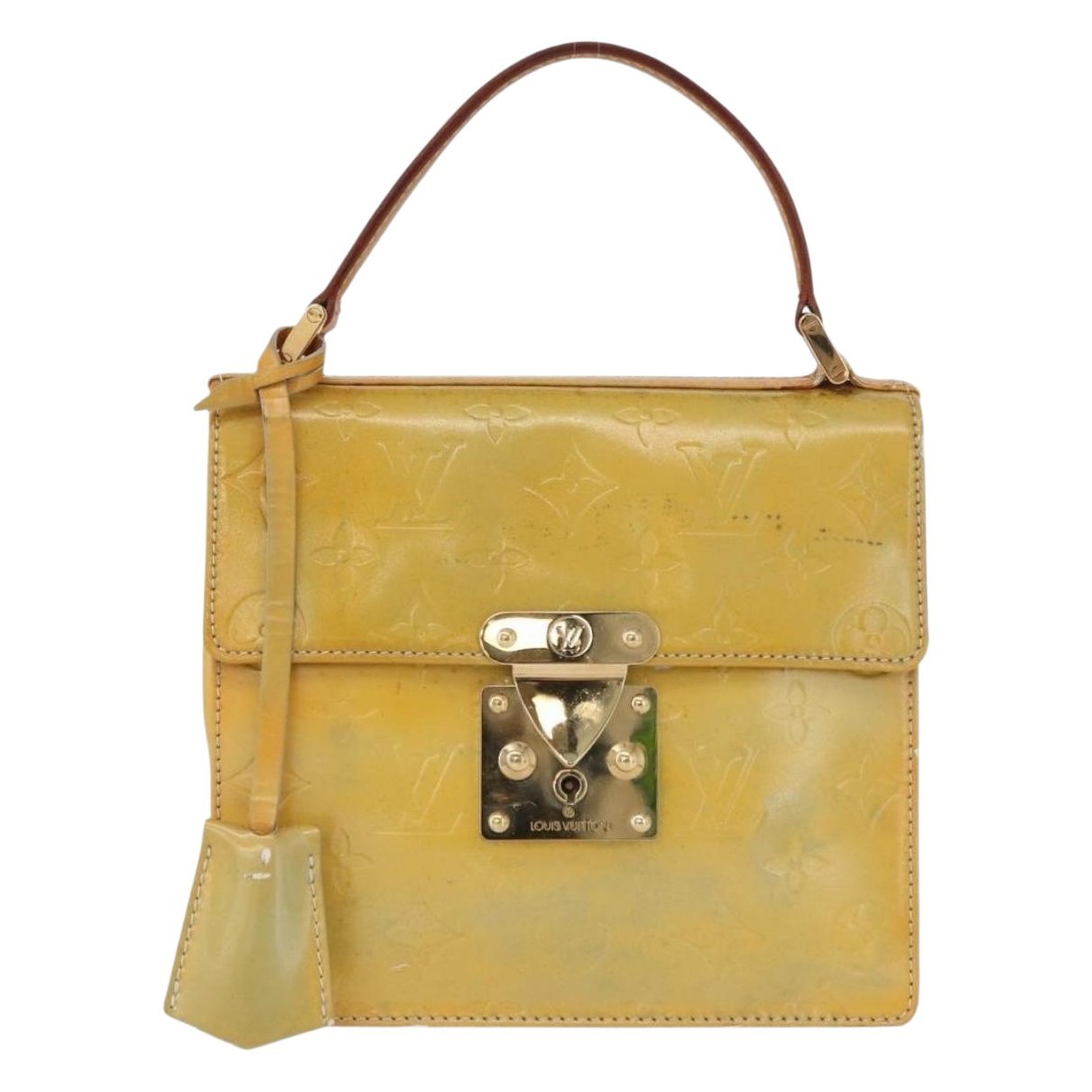 Spring street patent leather handbag