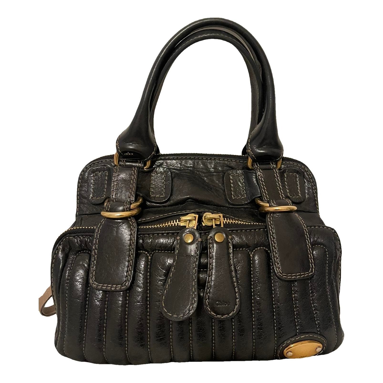 Bay leather handbag