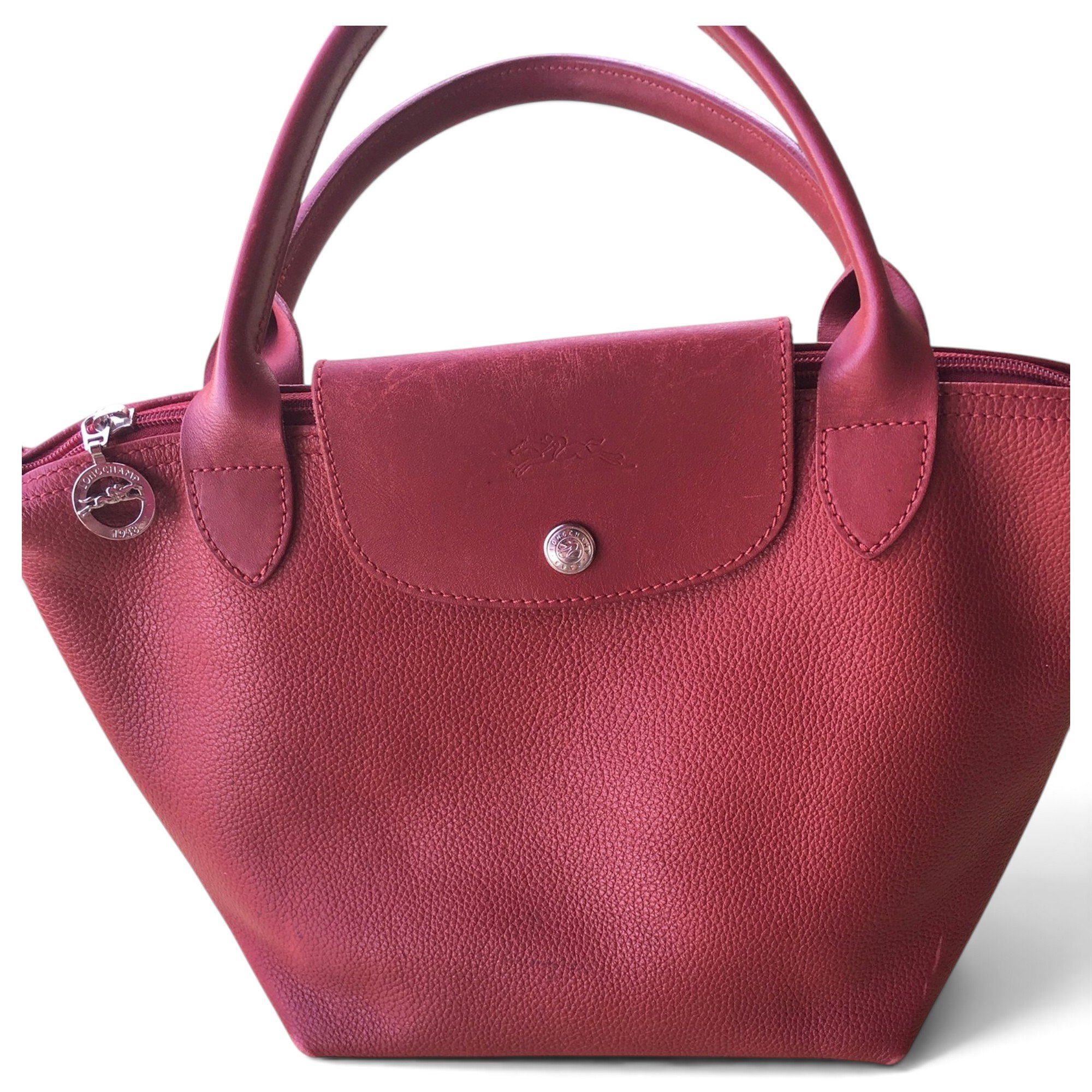 Longchamp Pliage leather handbag