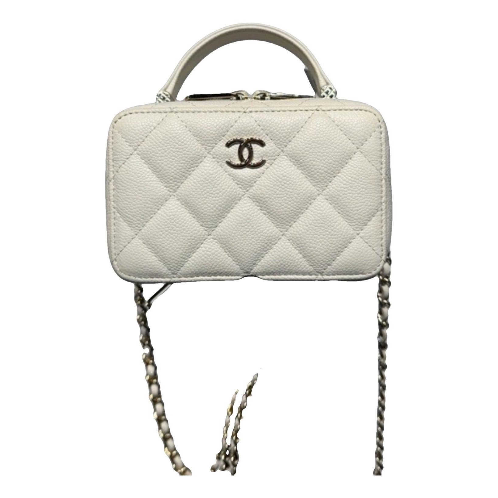 Trendy CC leather crossbody bag