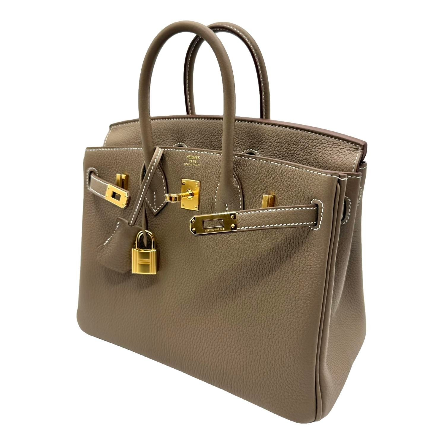 Birkin 25 leather handbag