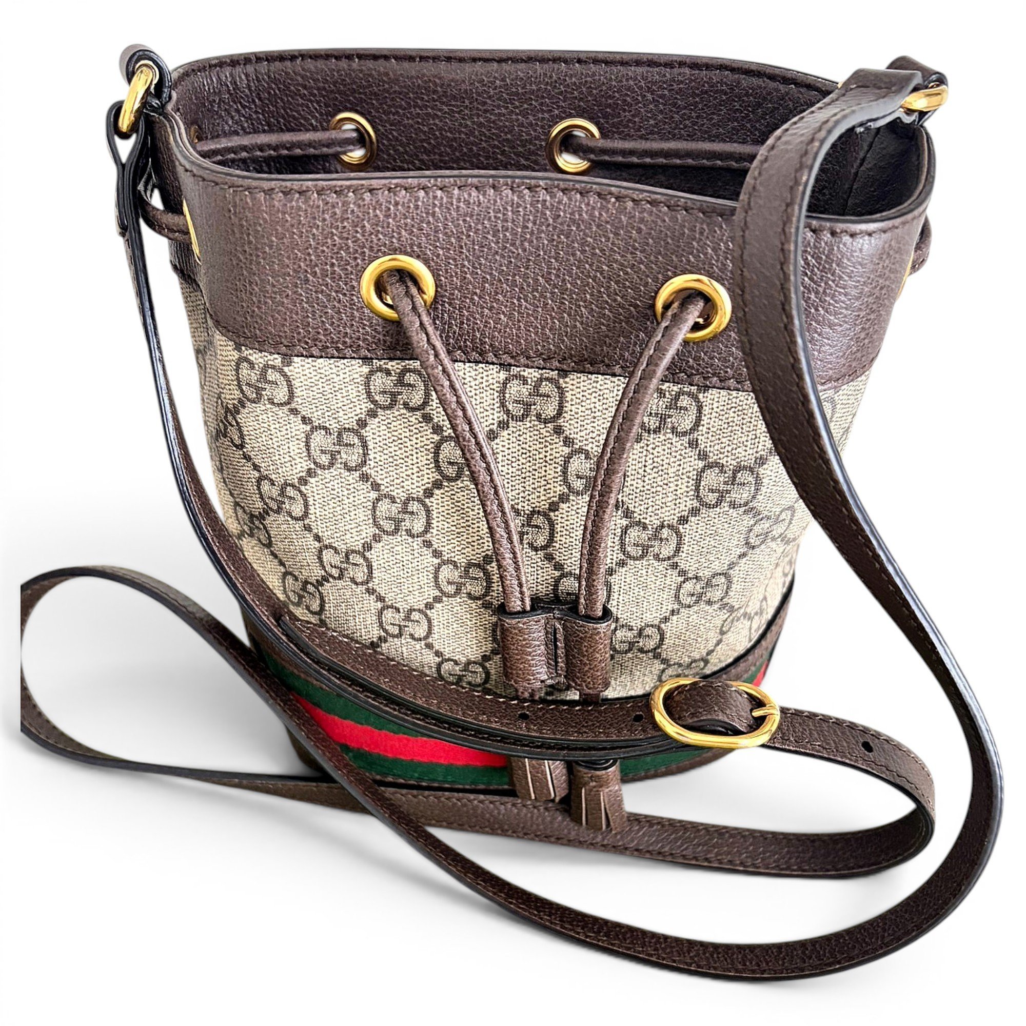 Ophidia Bucket cloth crossbody bag