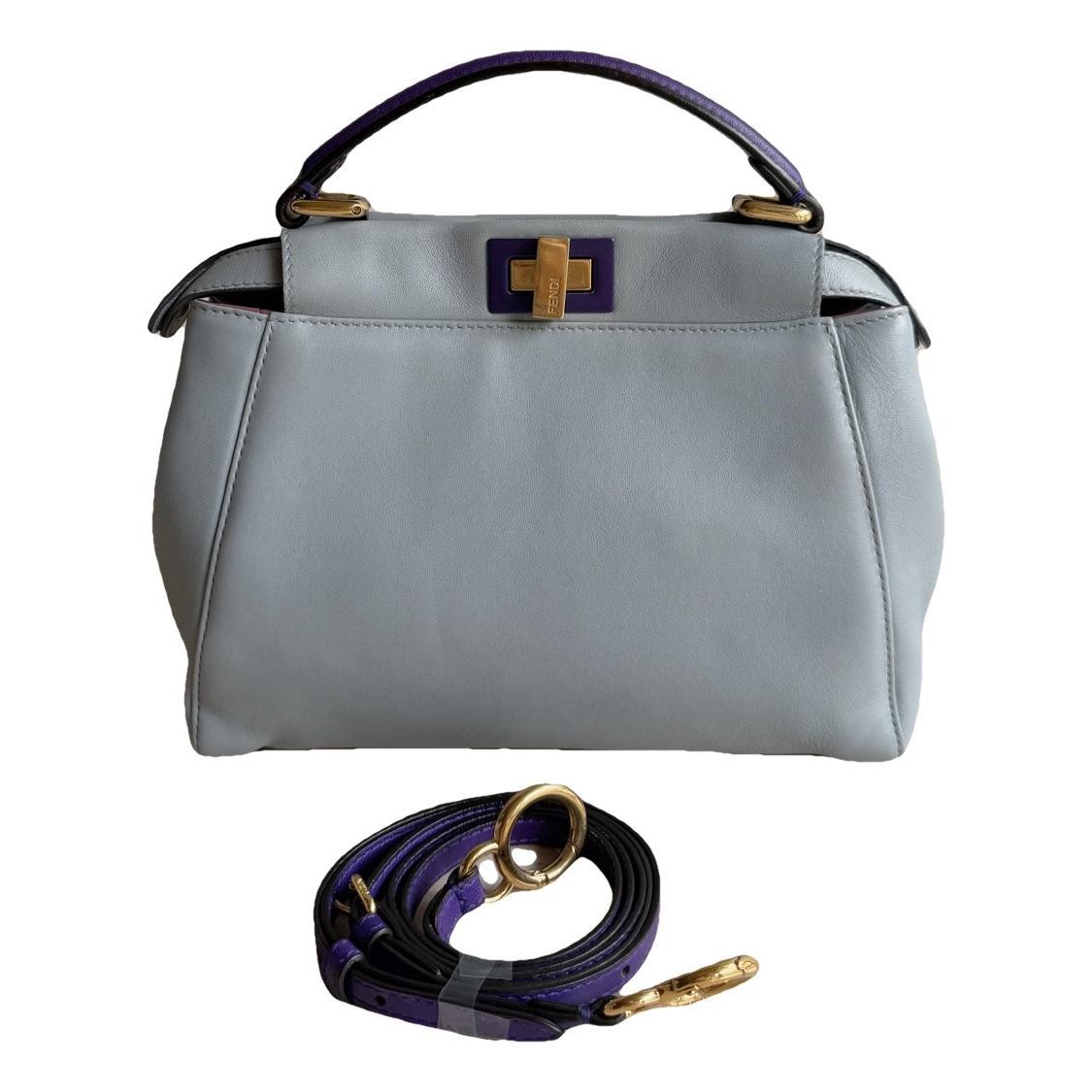 Peekaboo leather handbag