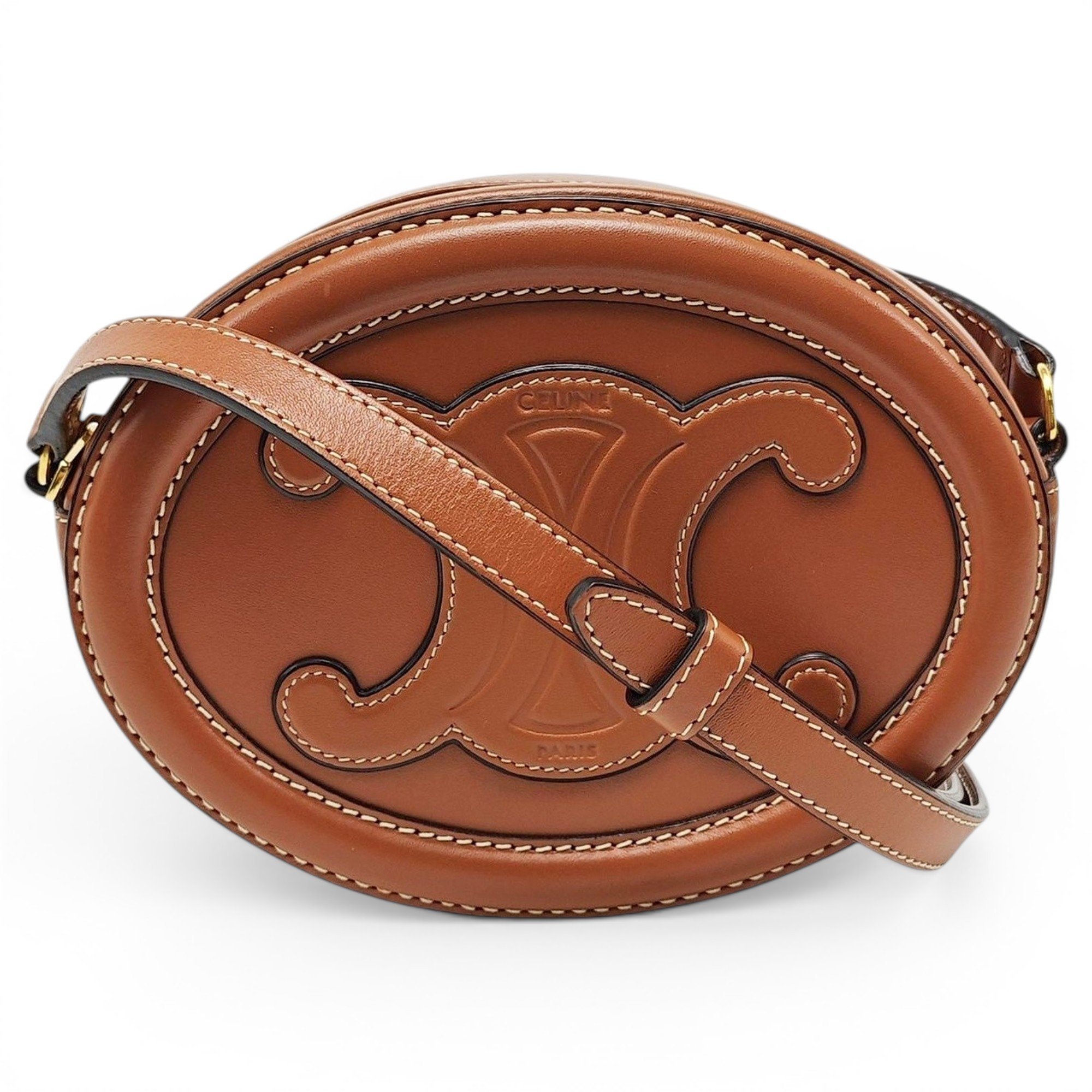 Triomphe leather handbag