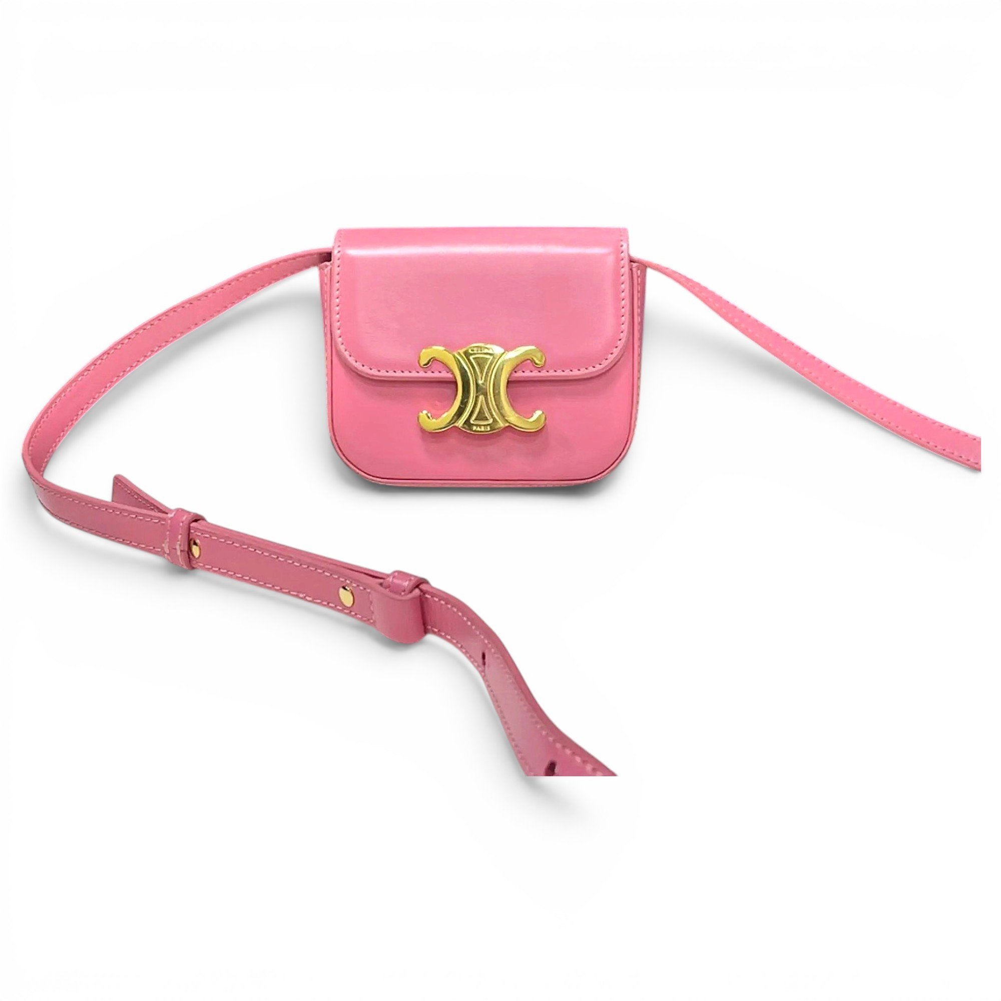 Triomphe leather crossbody bag