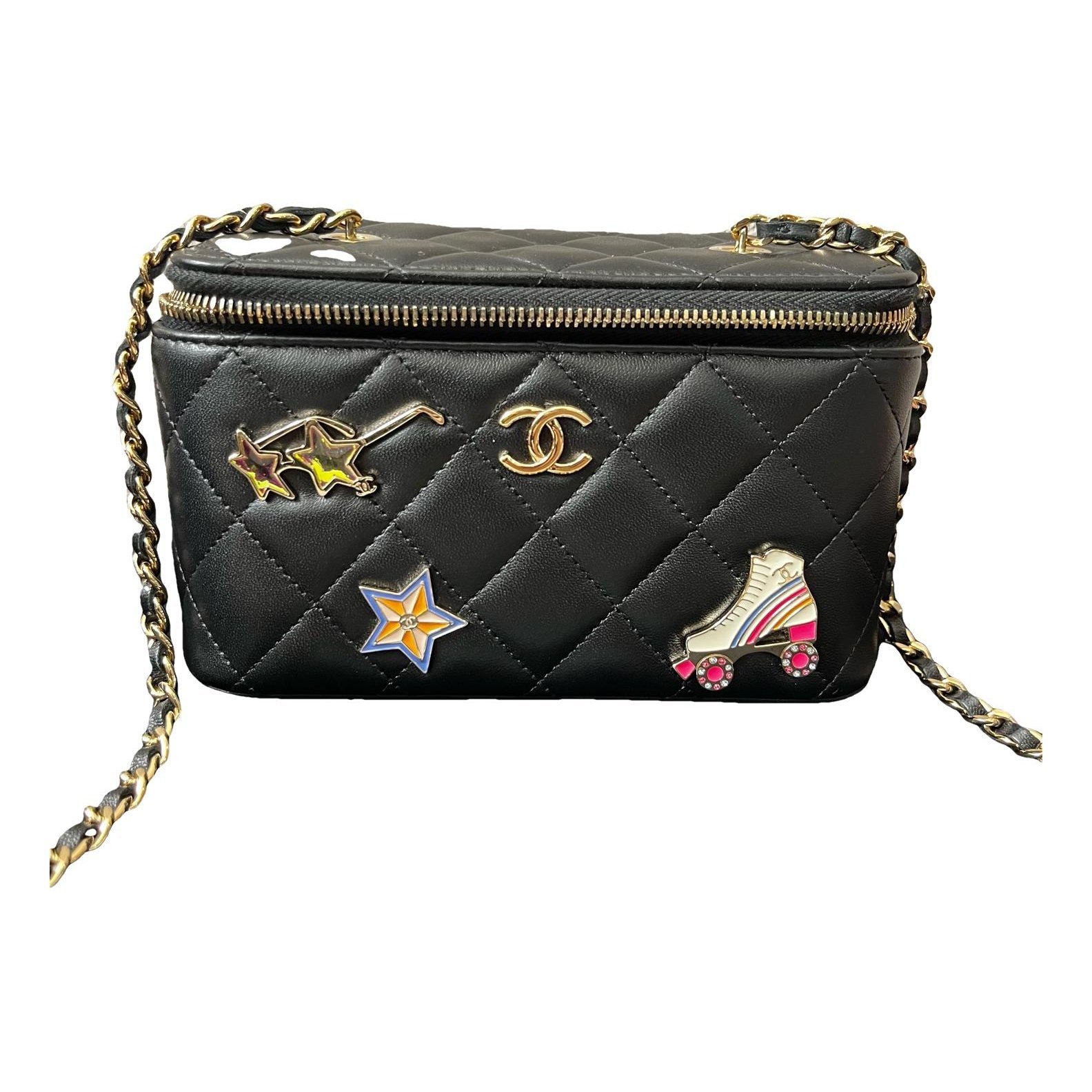 Vanity leather handbag