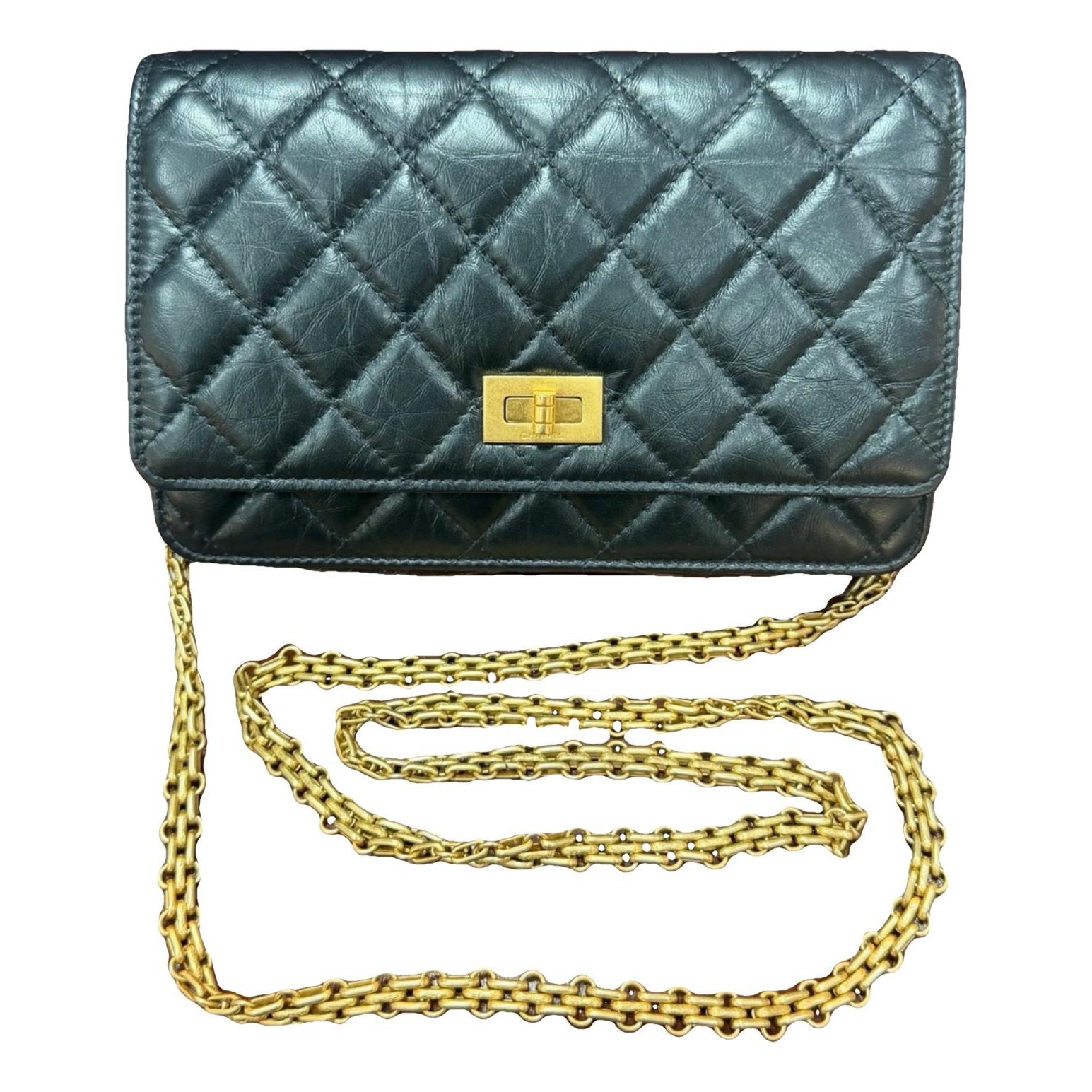 Wallet On Chain 2.55 leather crossbody bag