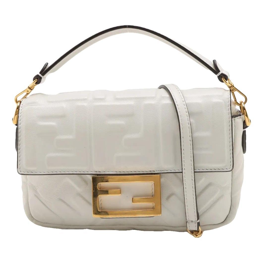 Baguette Chain Midi leather handbag