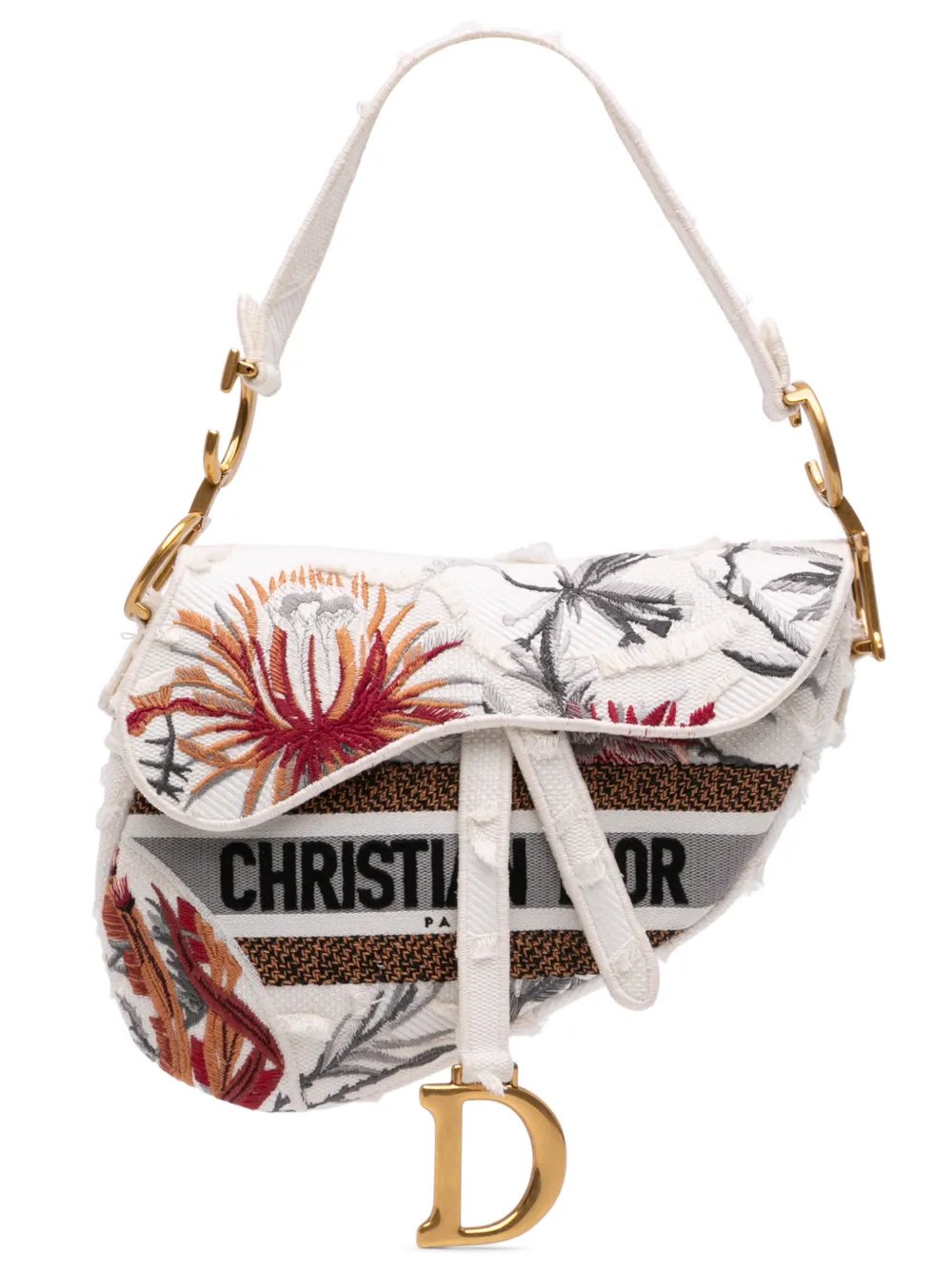 2020 Canvas Embroidered Camouflage Flowers Saddle Bag shoulder bag