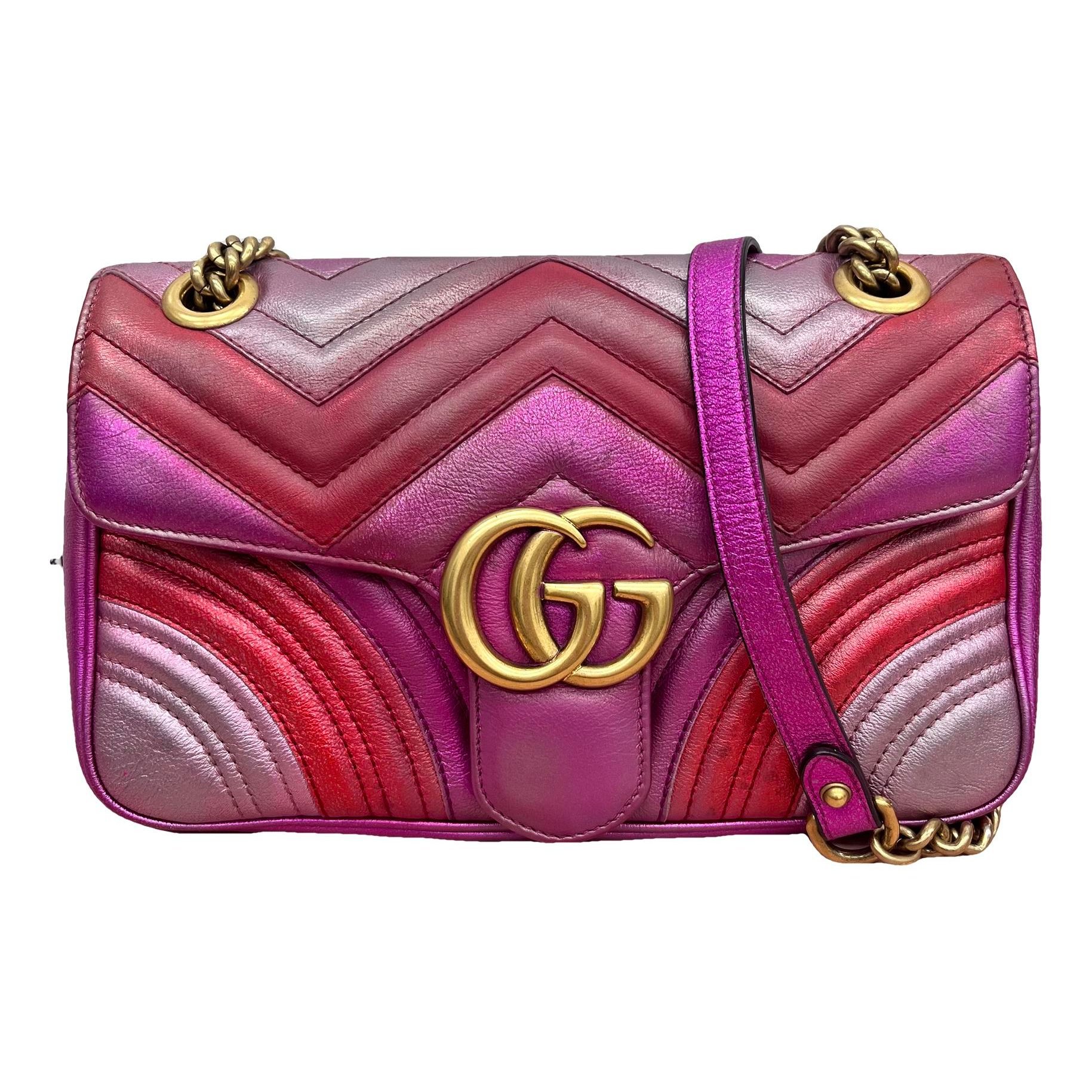 GG Marmont Flap leather handbag