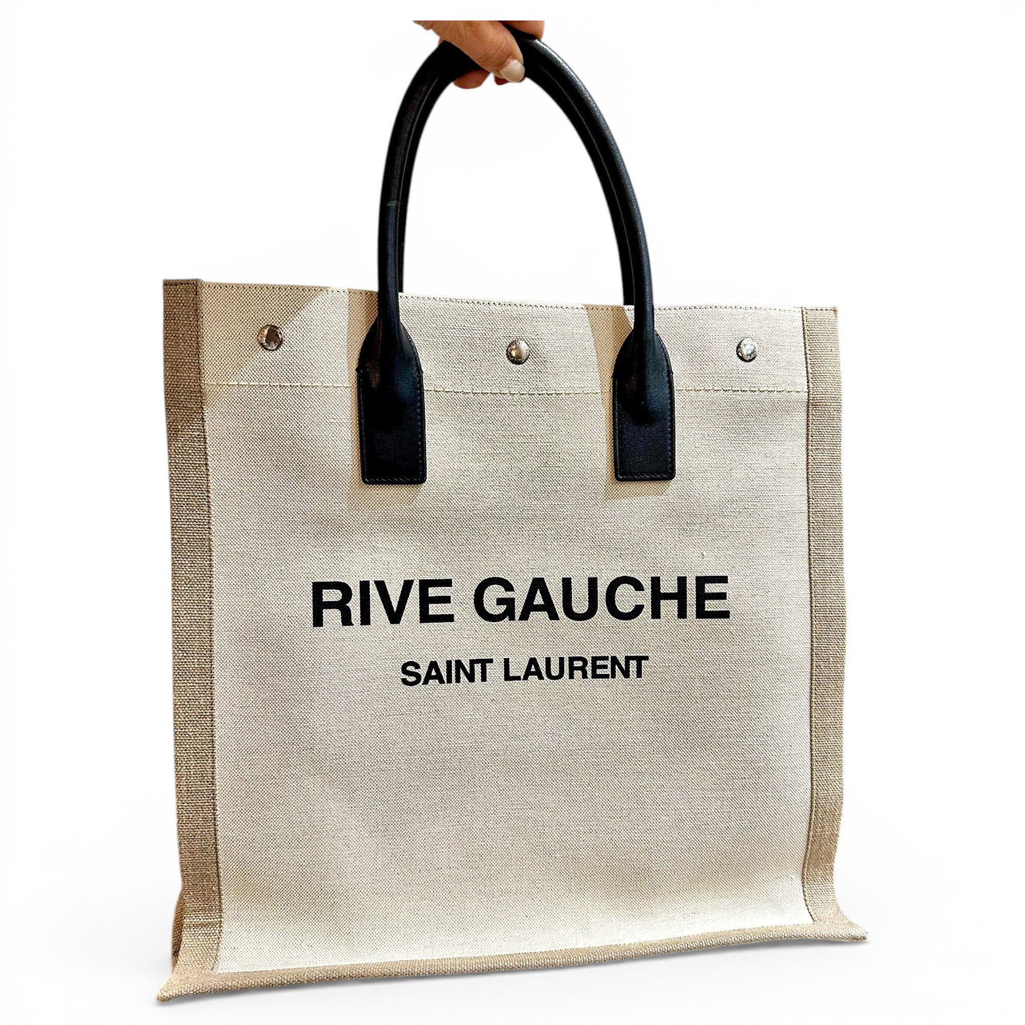 Cabas Rive Gauche leather handbag