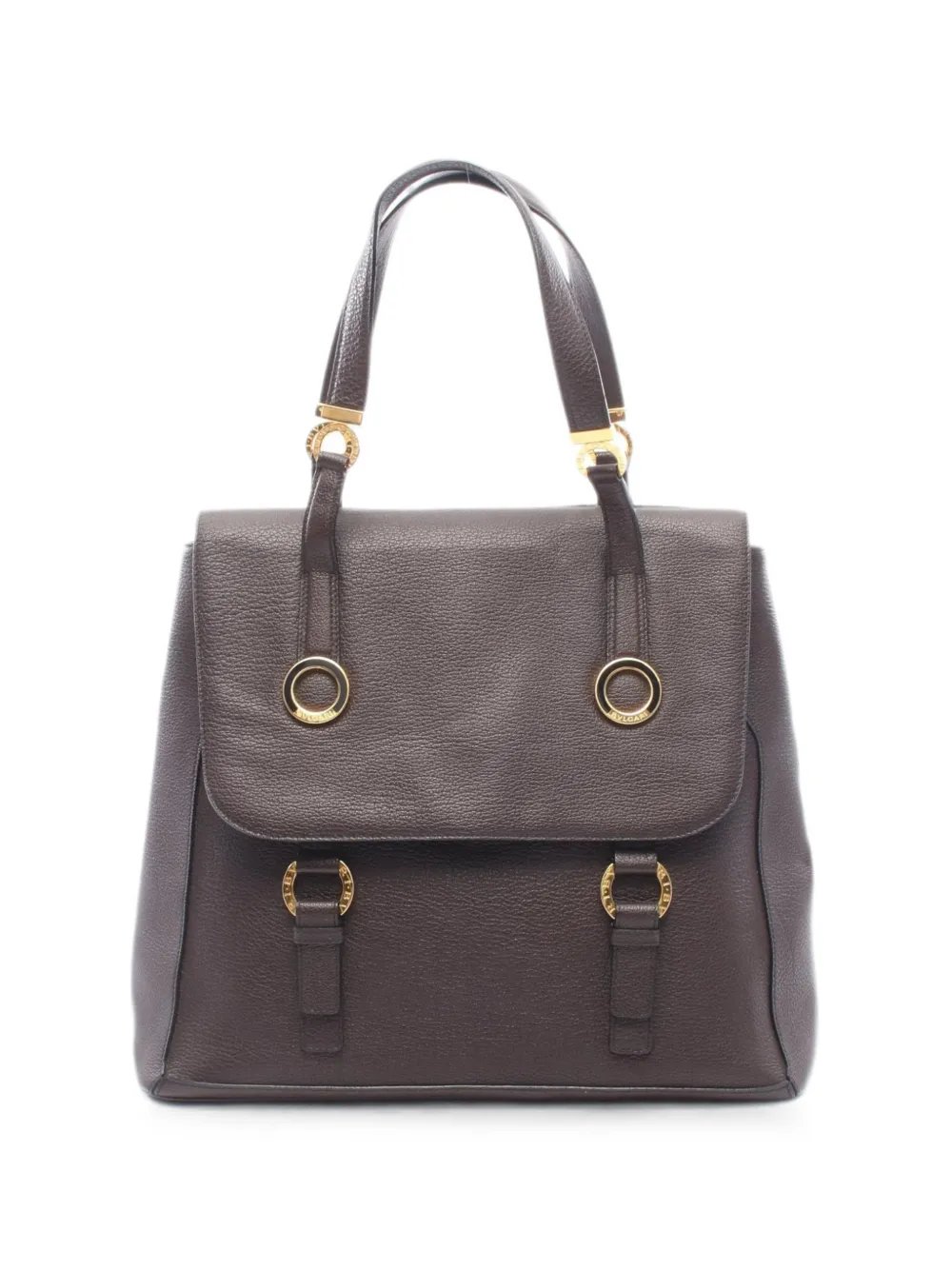 Bvlgari 2010s leather tote bag