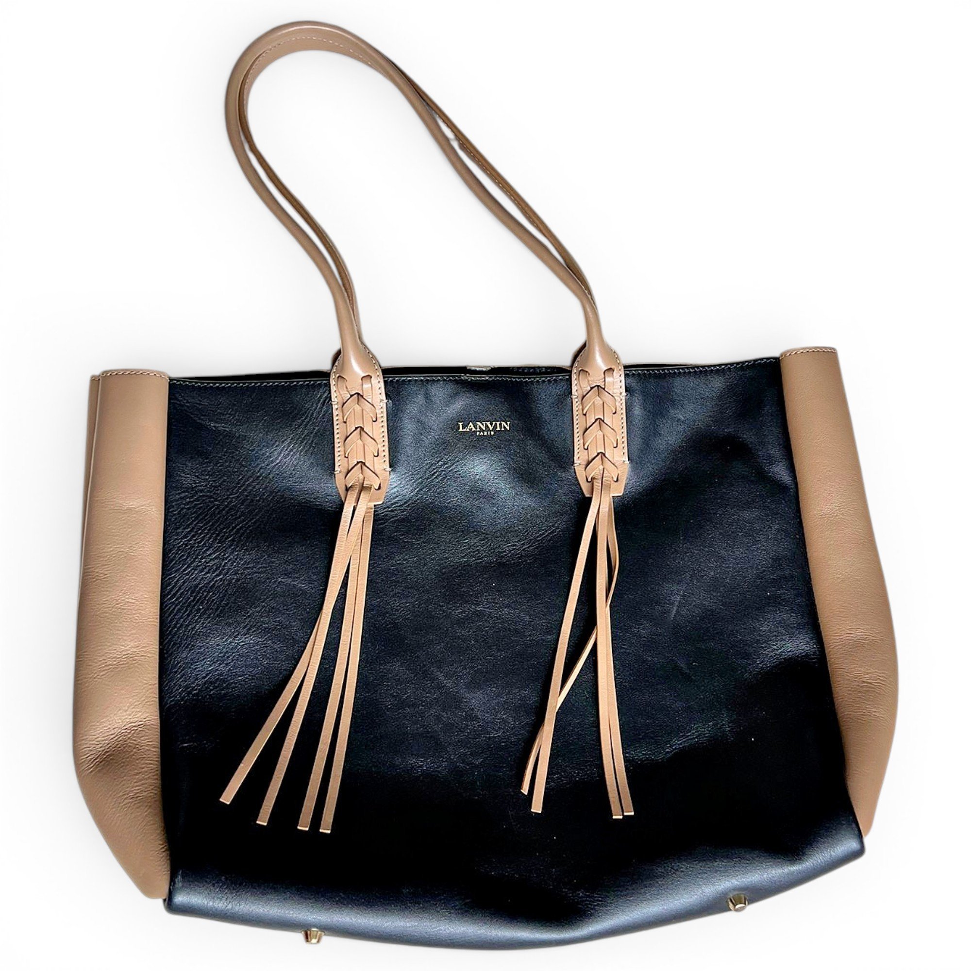 Leather tote