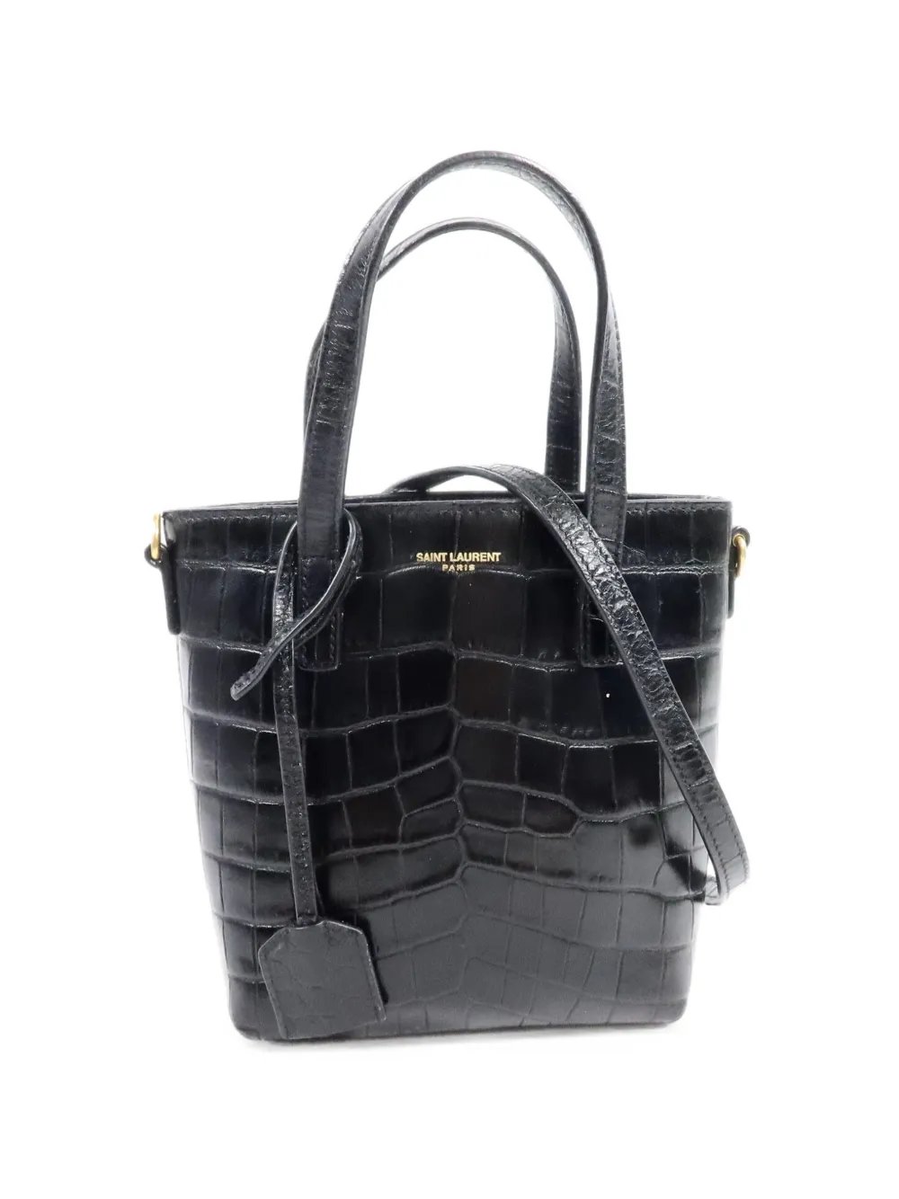 Toy Shopping croc-effect tote bag