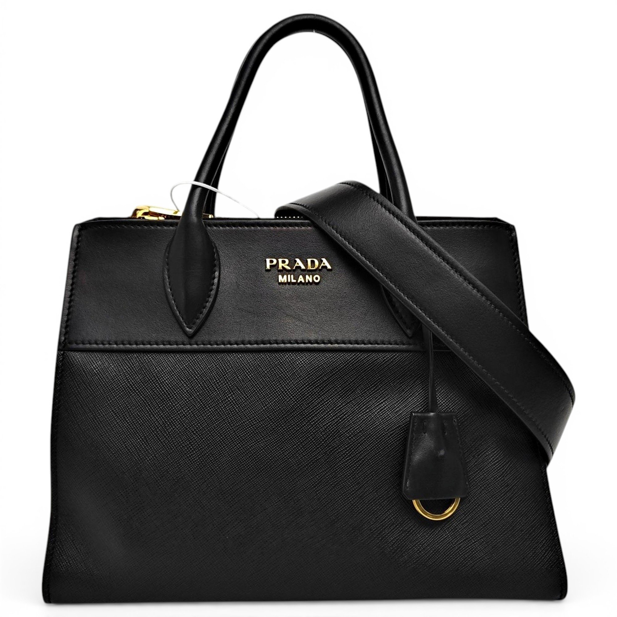 Bibliothèque leather handbag