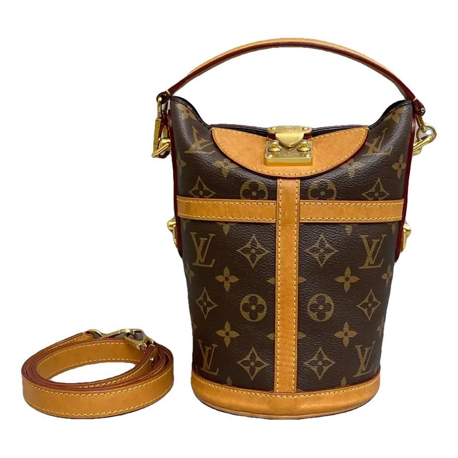 Duffle vinyl handbag