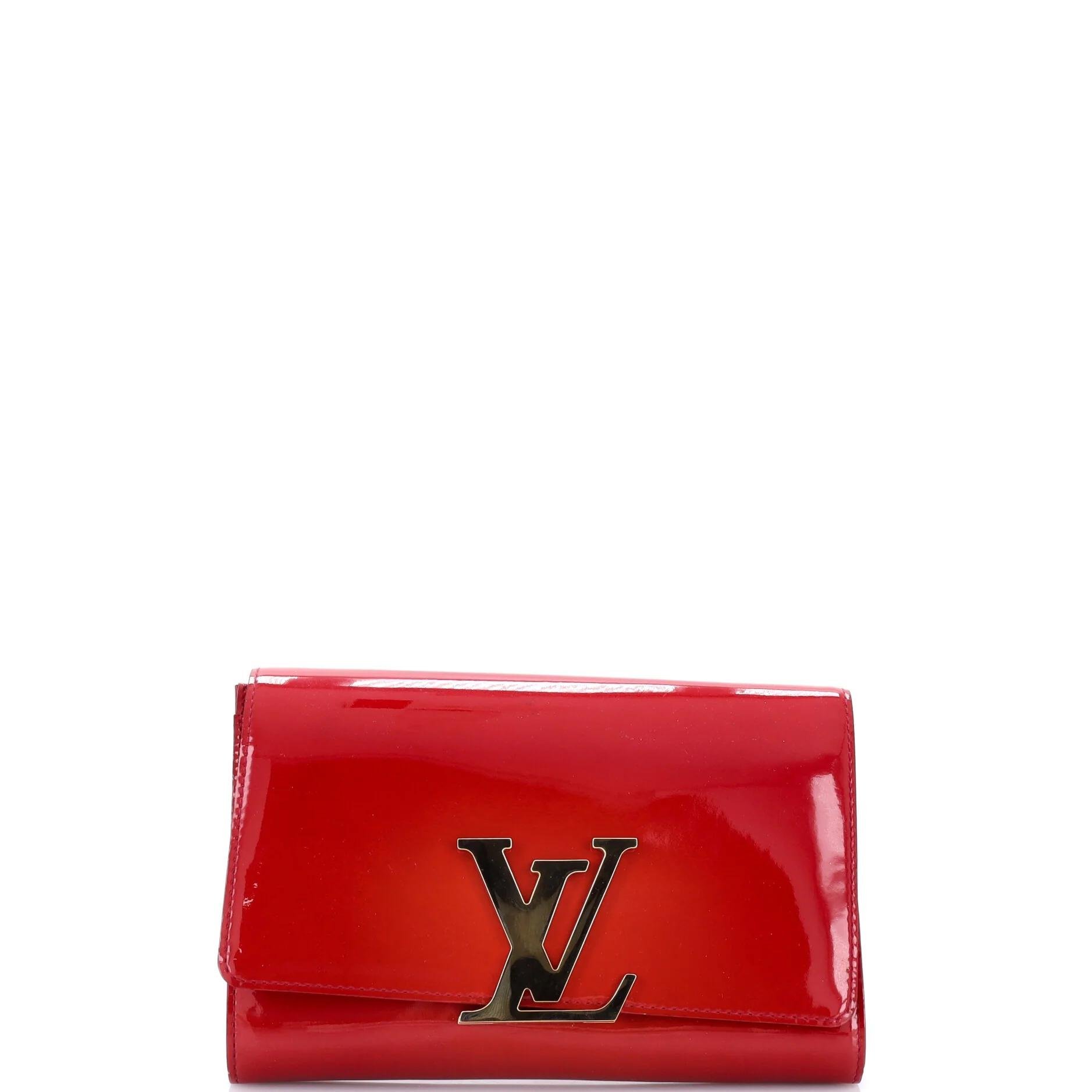 Patent leather clutch bag
