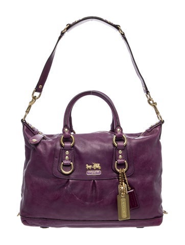Coach Leather Top Handle Bag