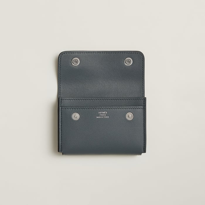 Gris Misty Hermèsnap Card Holder