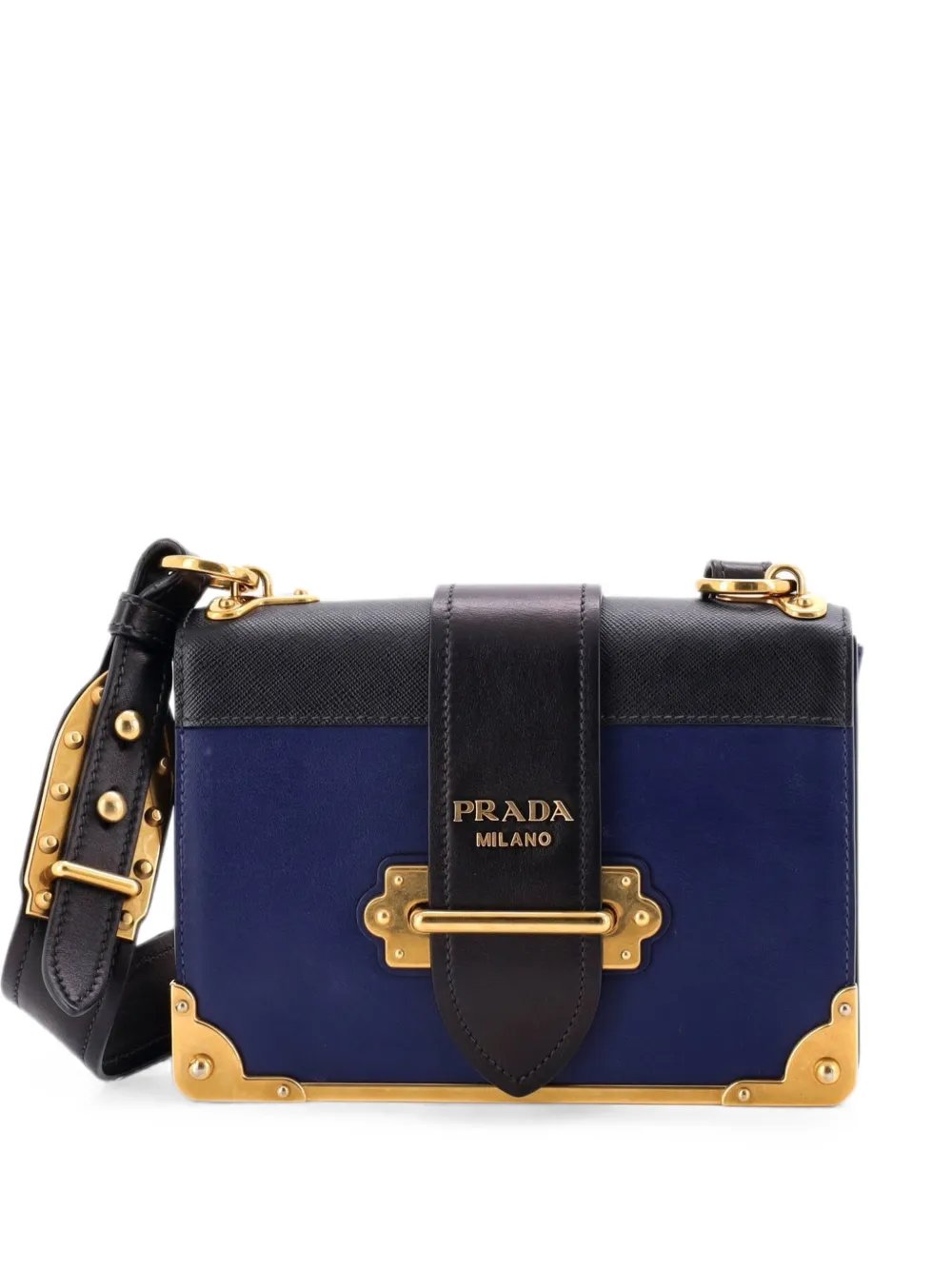 Cahier Leather and Saffiano Leather Small crossbody bag