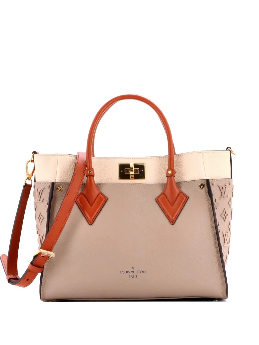 On My Side Monogram Tuffetage Leather MM tote bag