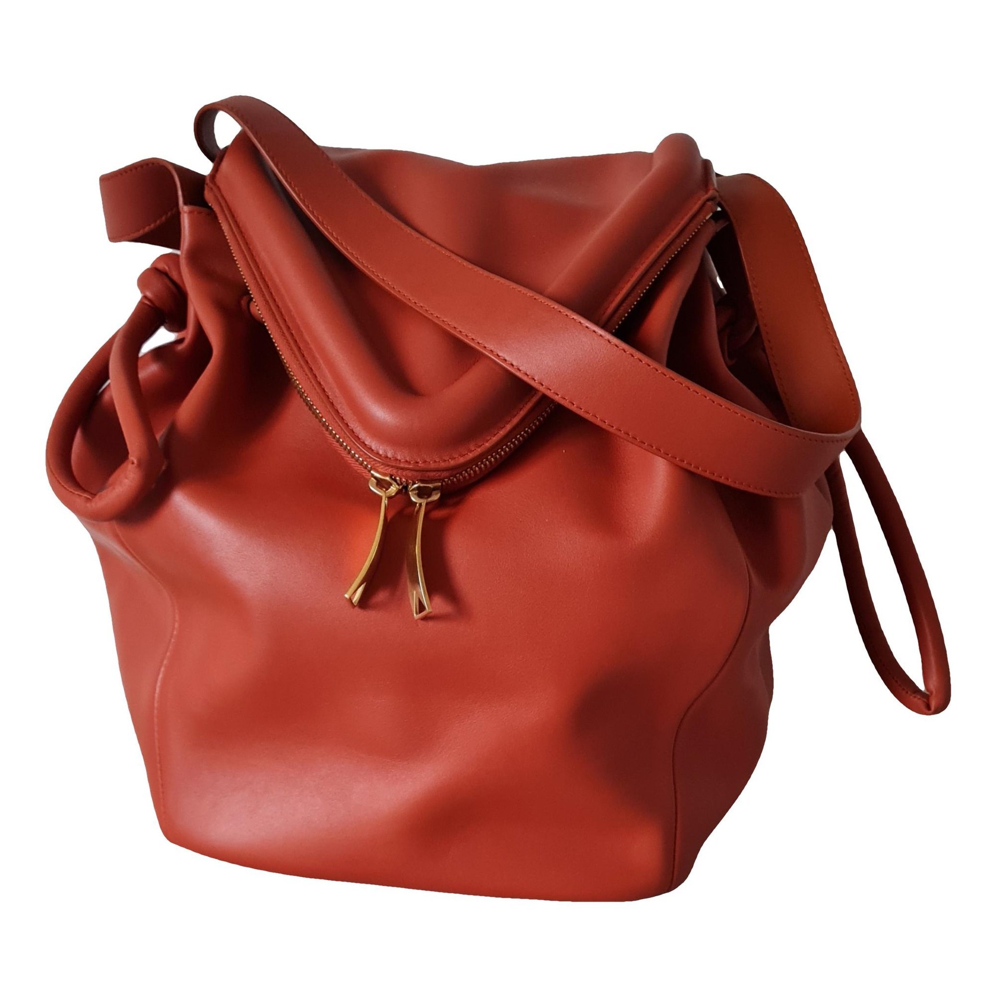 Beak leather crossbody bag