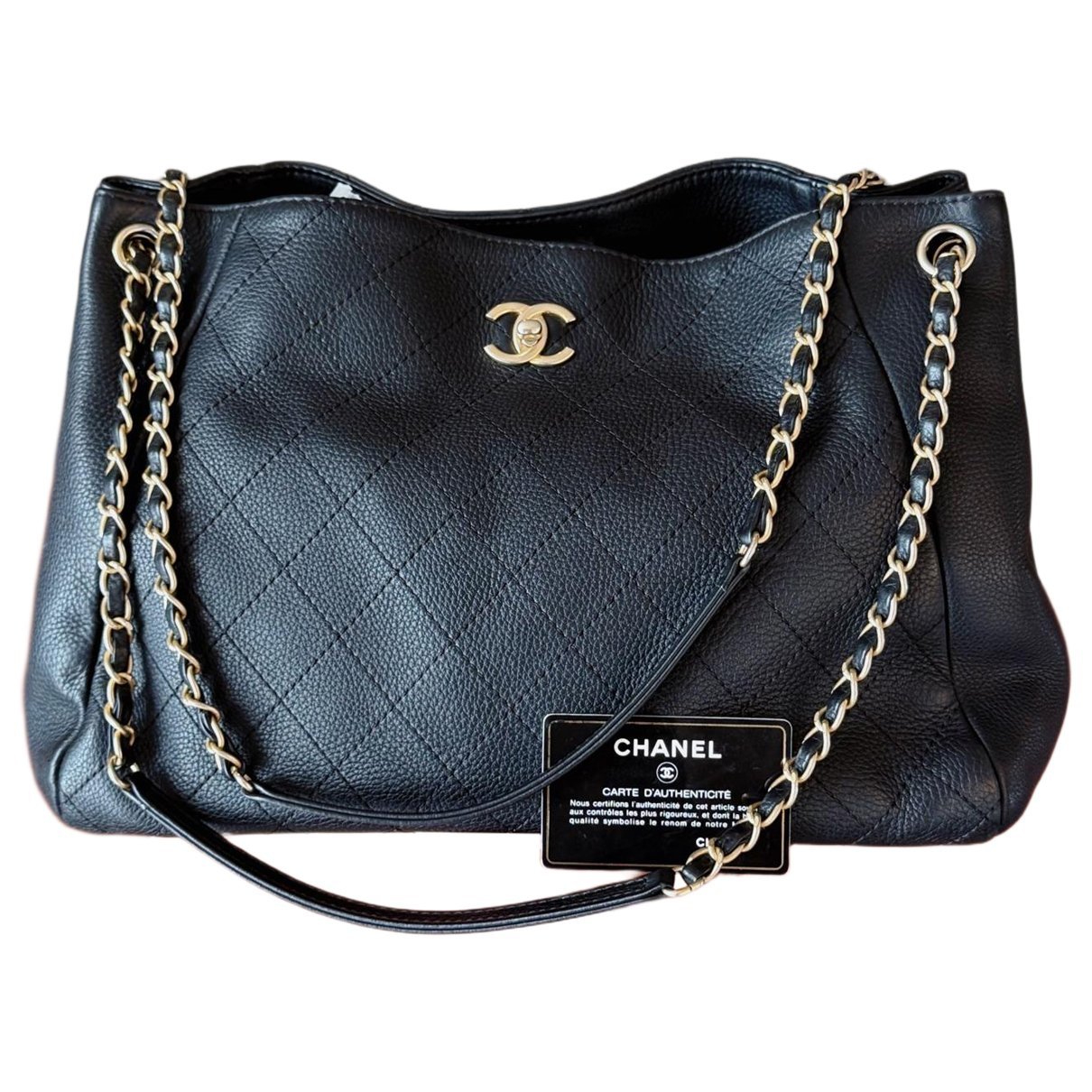 Leather tote
