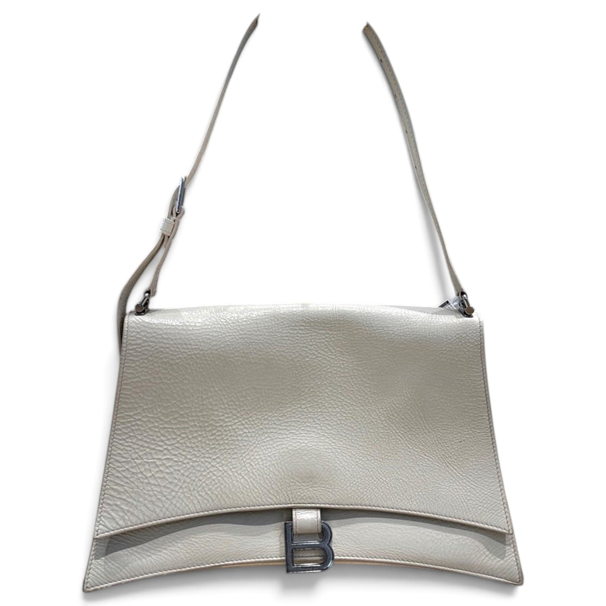 Crush leather handbag