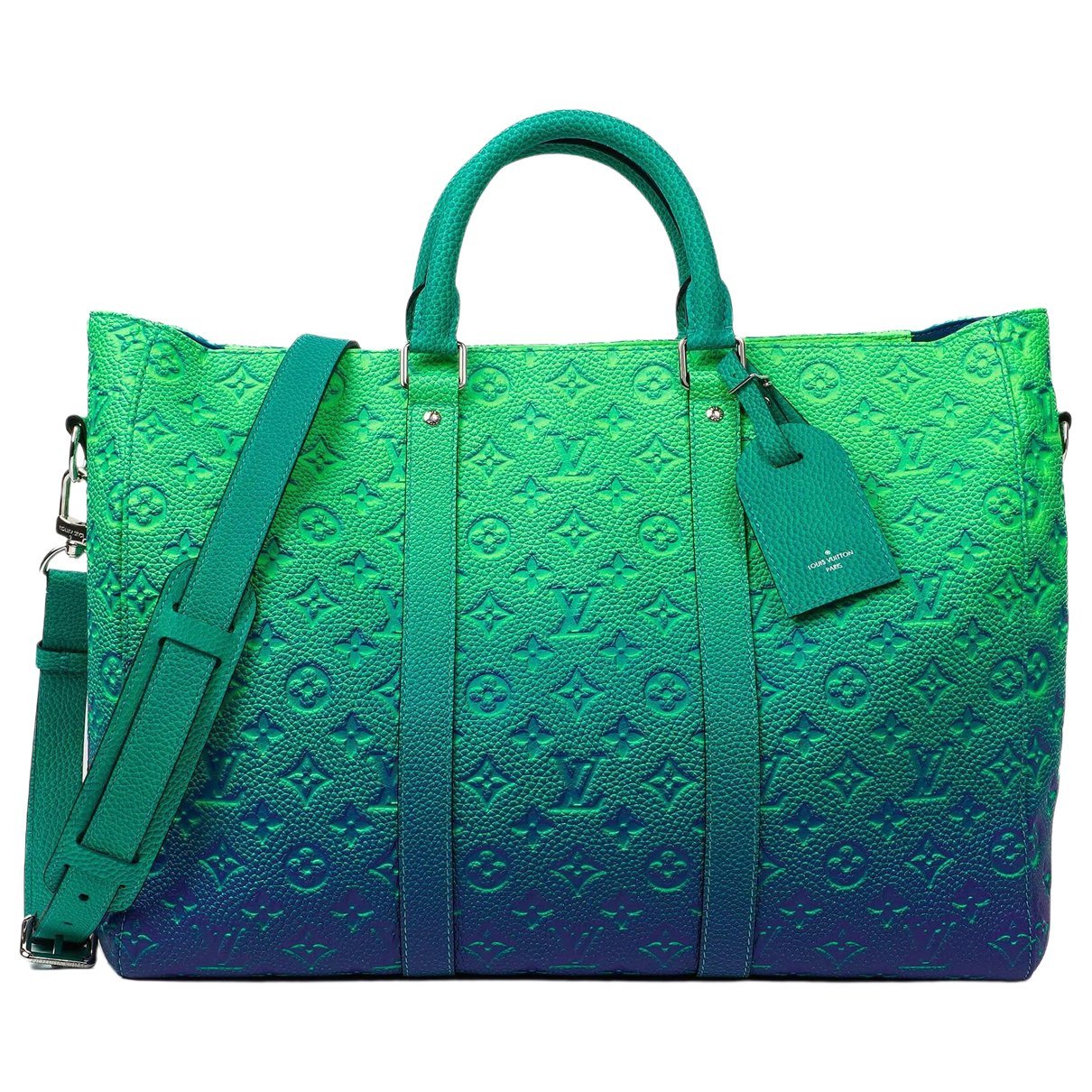 Keepall leather travel bag