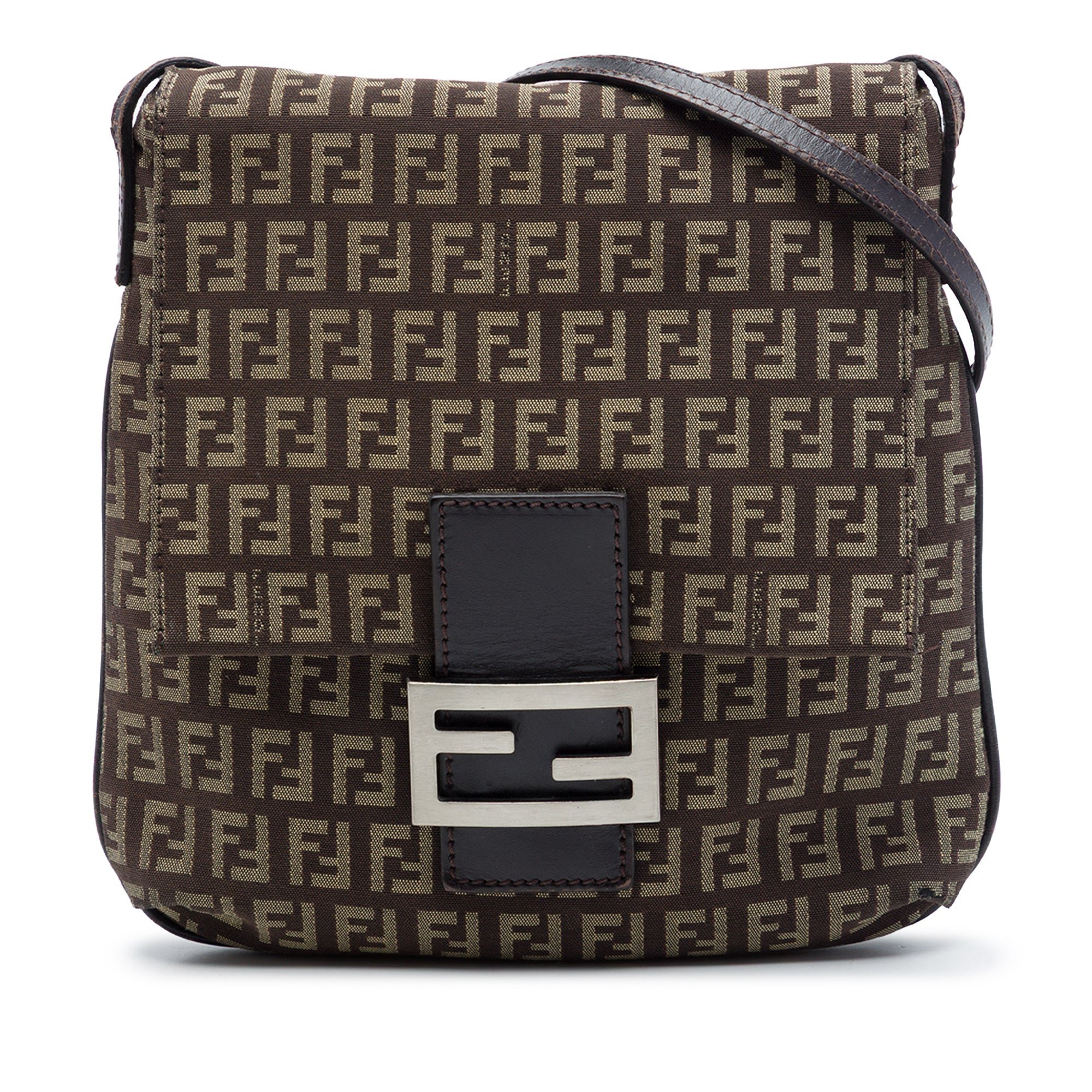 Pocket leather crossbody bag