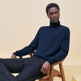 "Detail H" turtleneck sweater