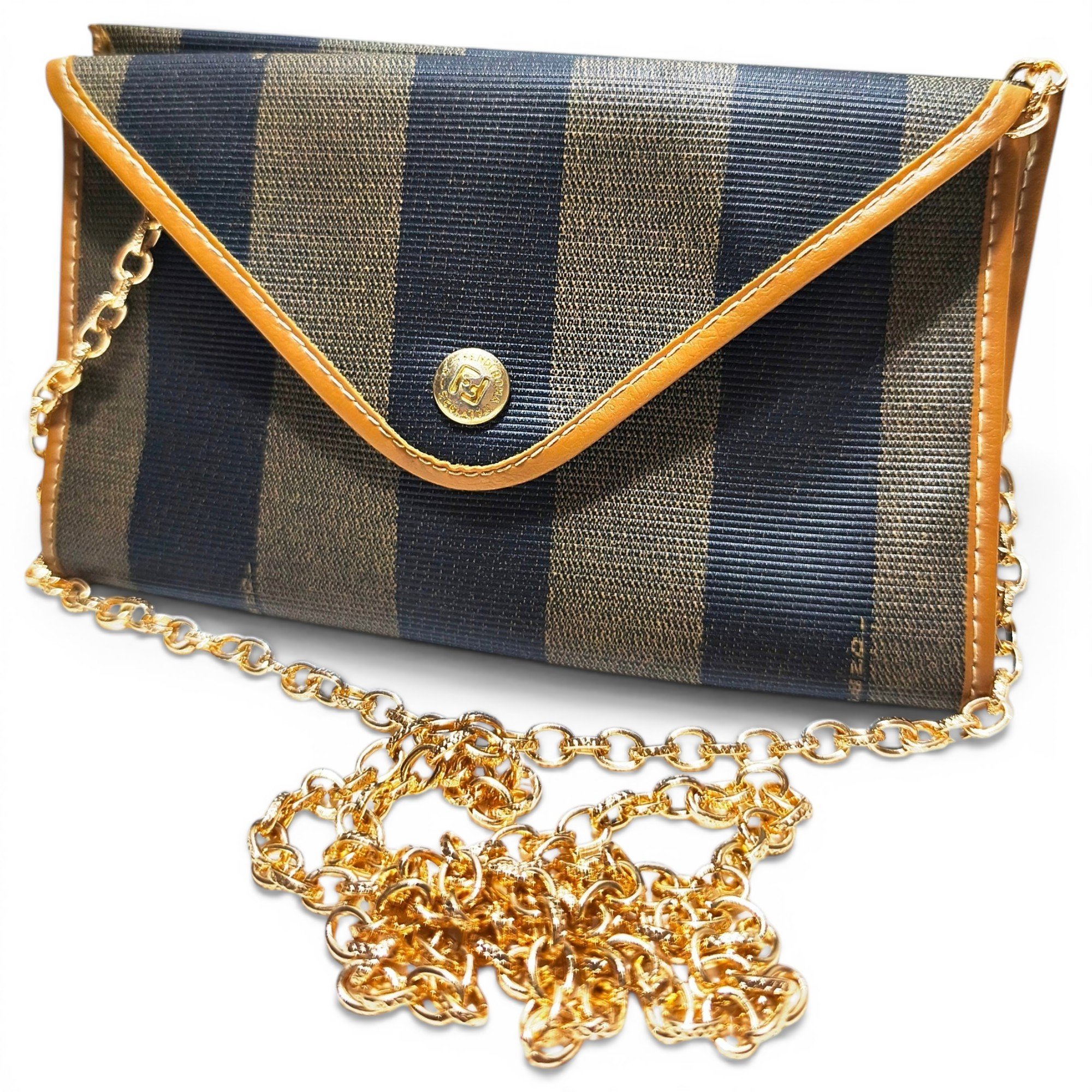 Leather clutch bag