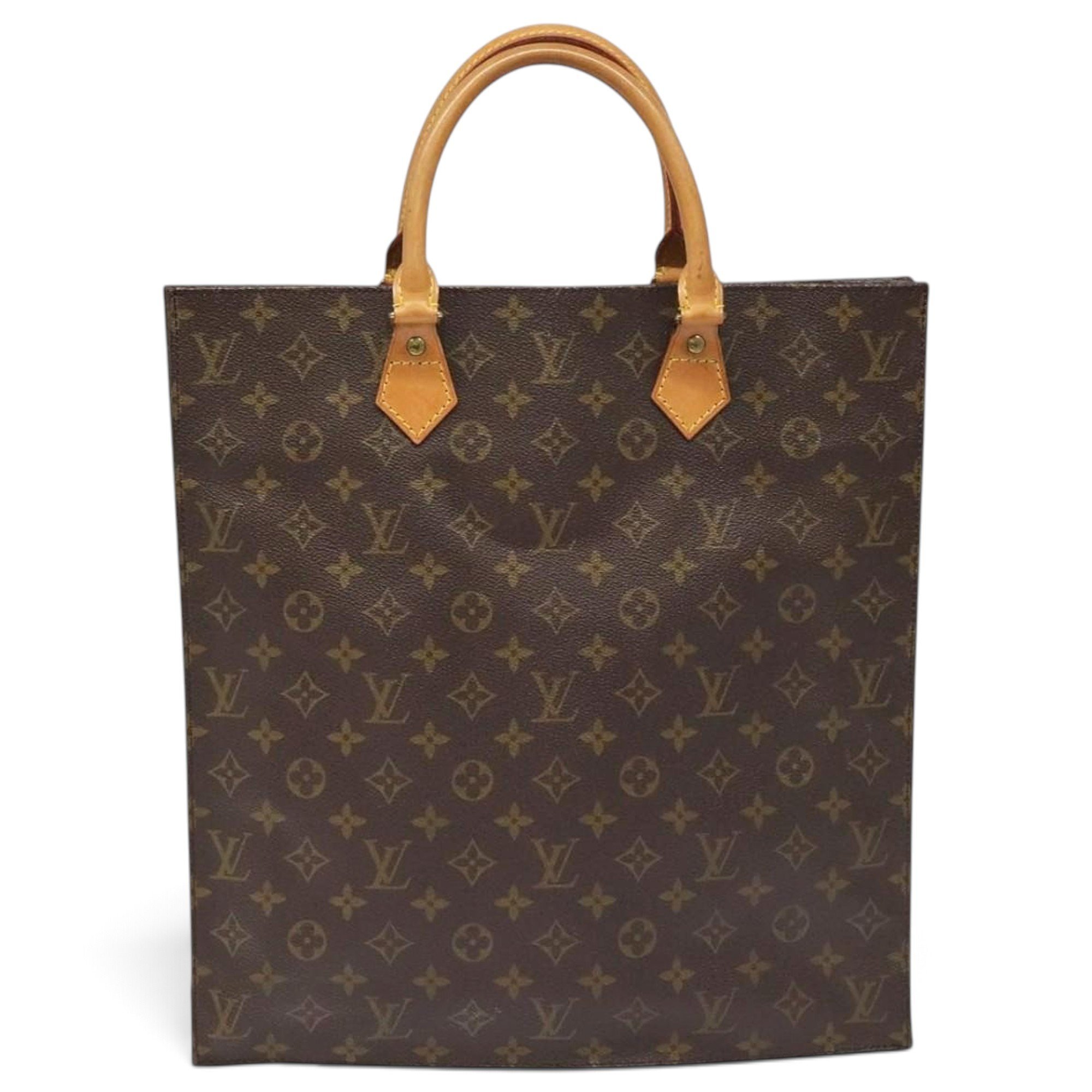 Plat leather handbag