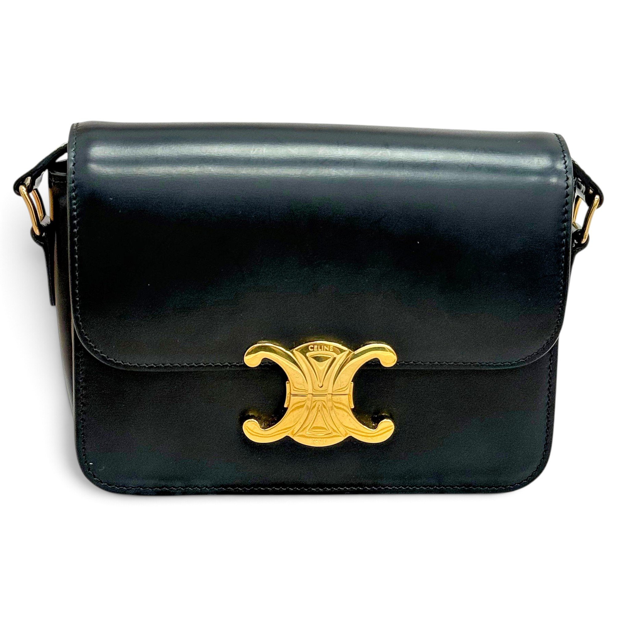Triomphe leather handbag