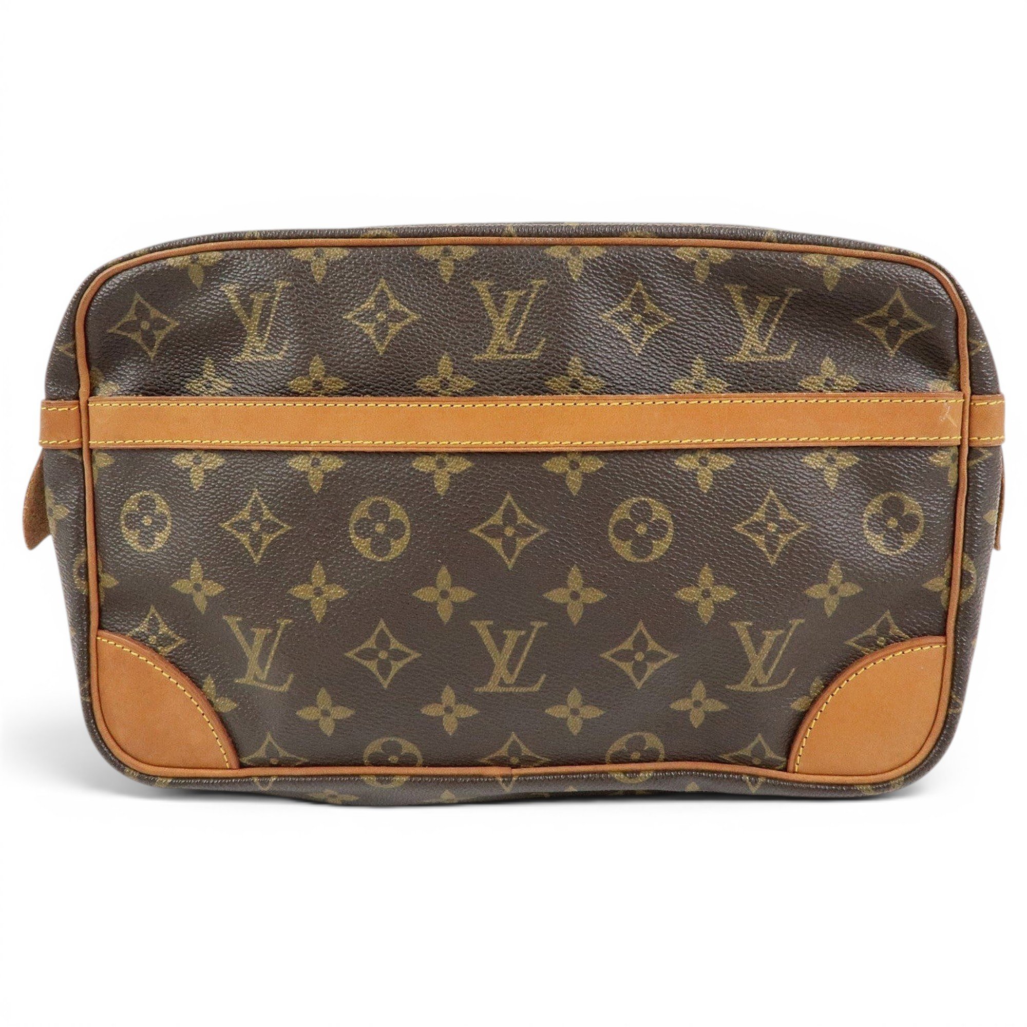 Leather clutch bag