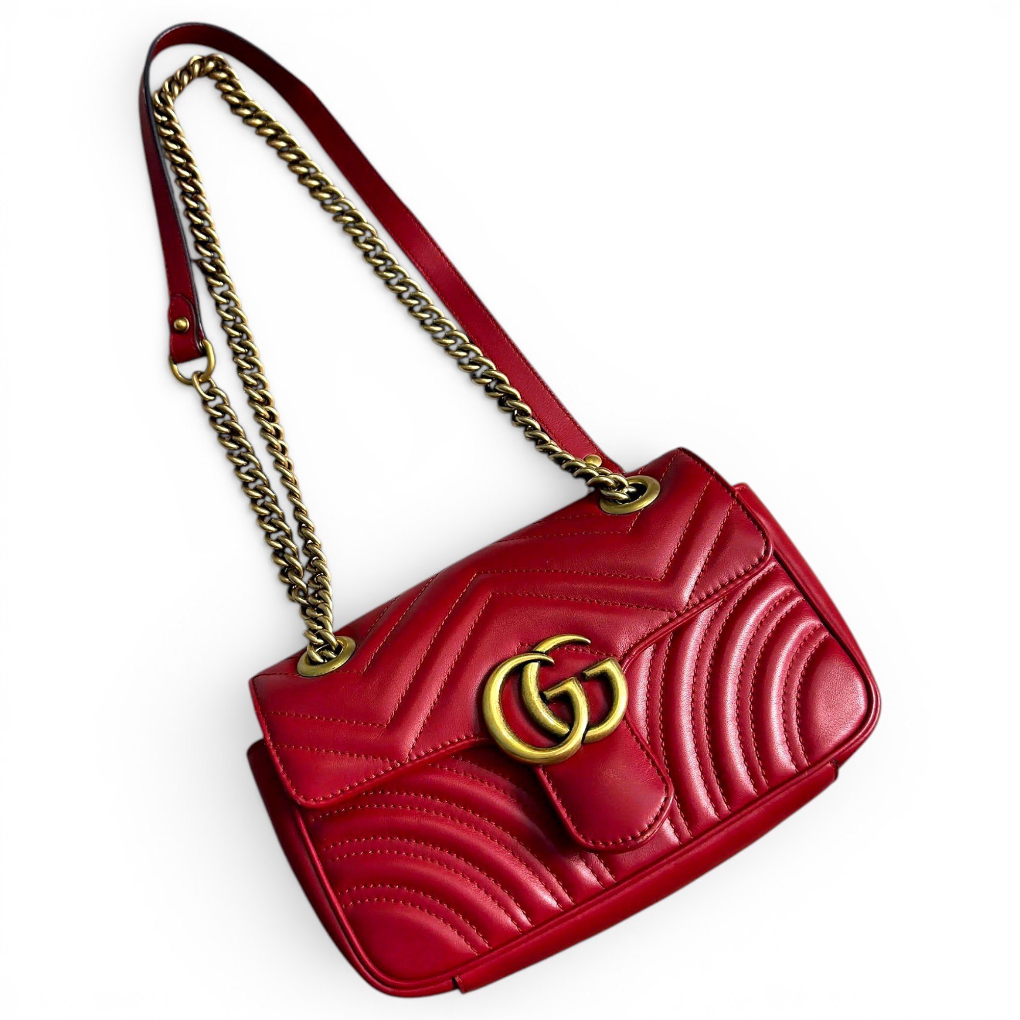 GG Marmont Flap leather handbag